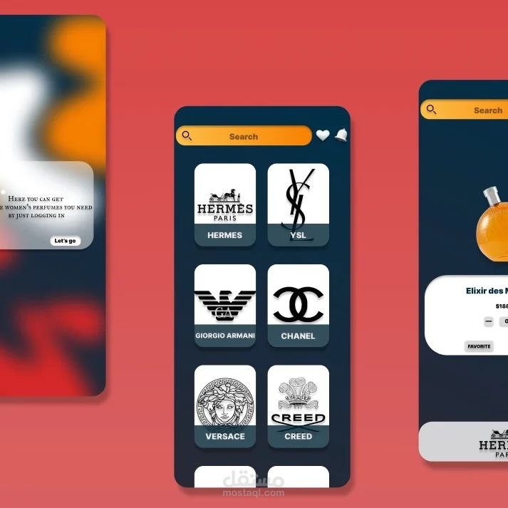UX design for a perfume brand