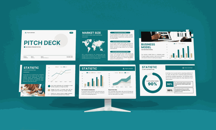 نموذج عرض تقديمي  Business Pitch Deck