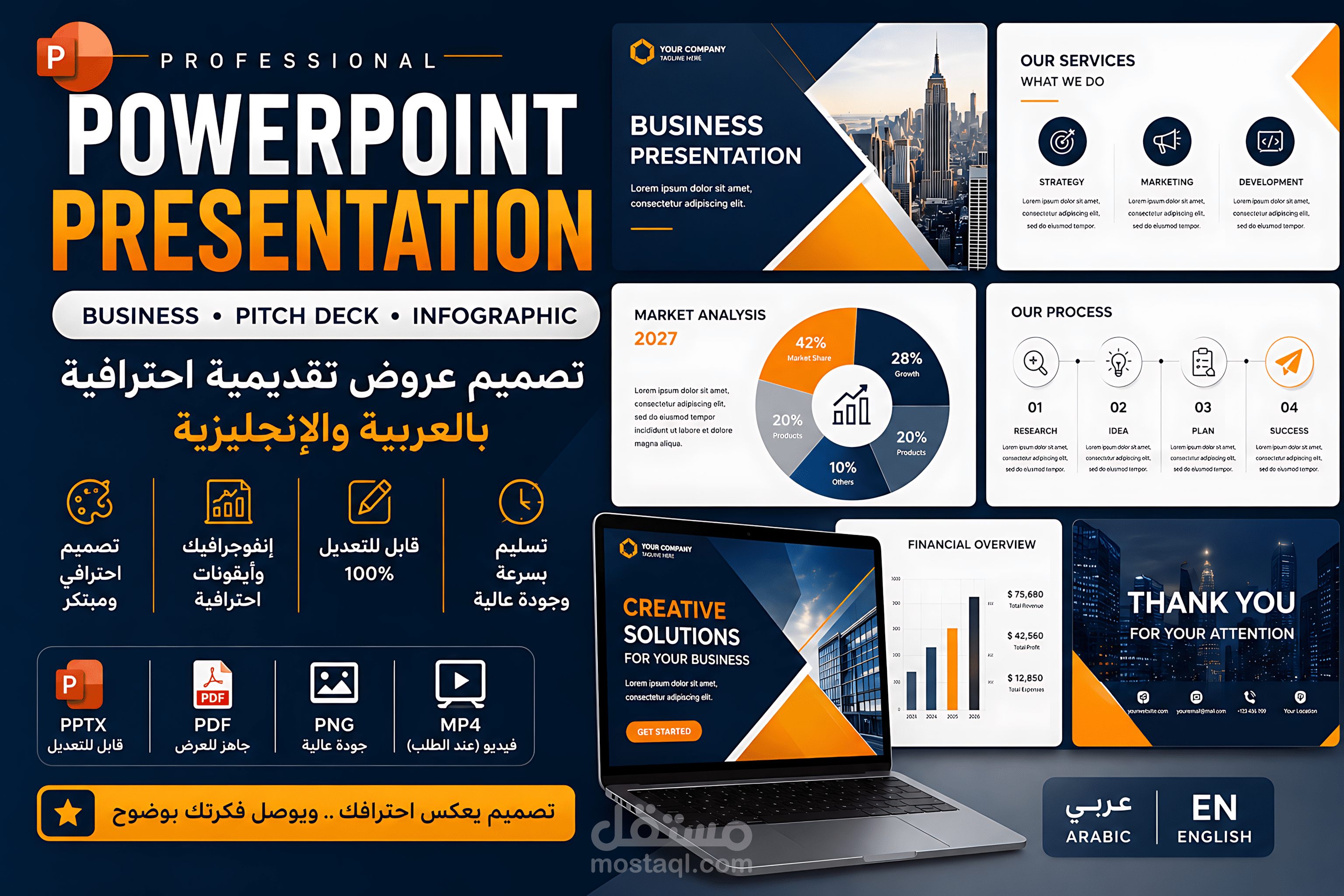 نموذج عرض تقديمي عم فكرة مشروع - Presentation