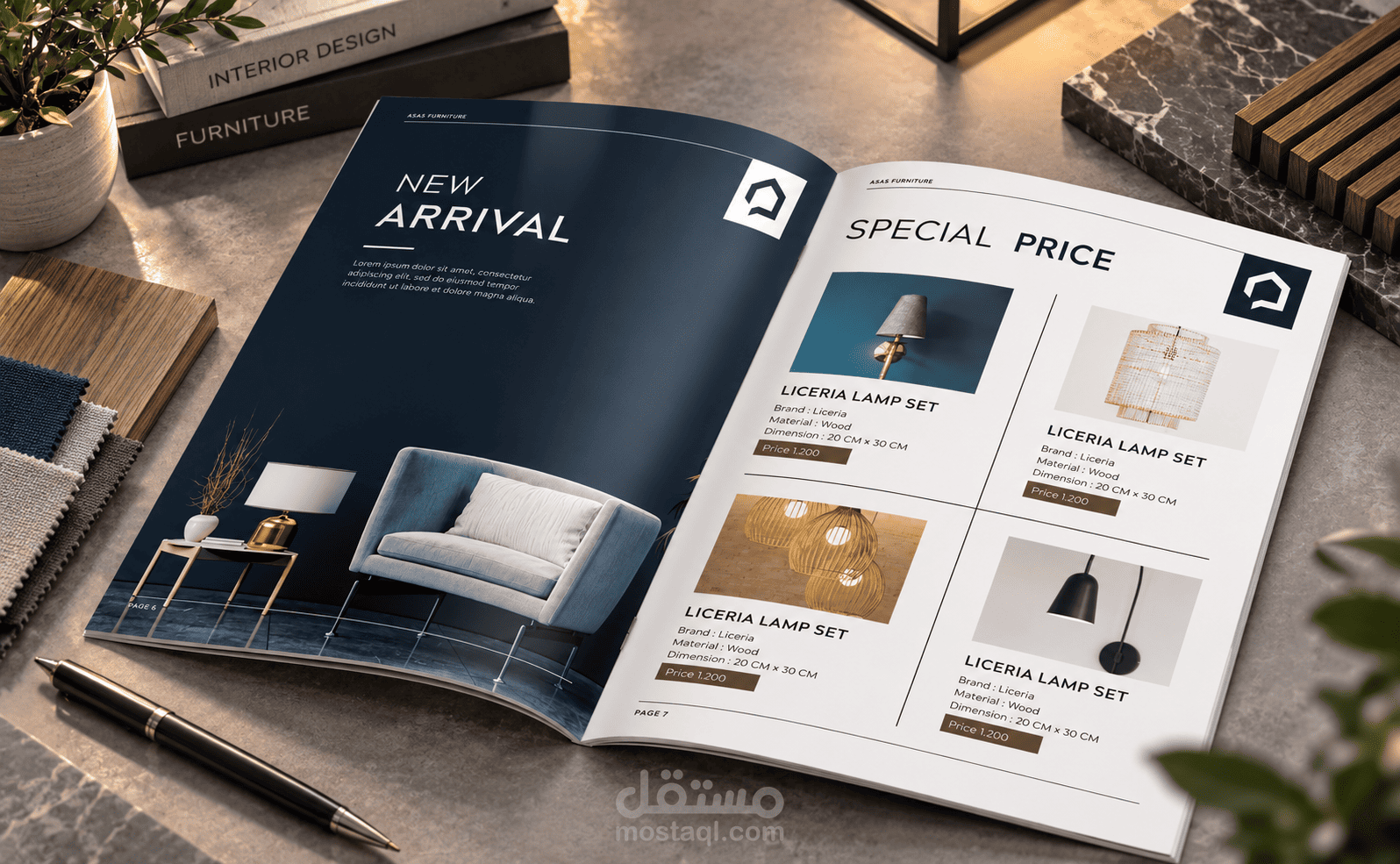 تصميم كتالوج أثاث احترافي باللغة الإنجليزية | Furniture Catalog Design