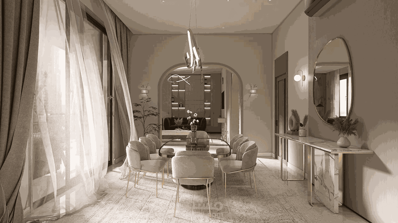 تصميم غرفة معيشة مودرن