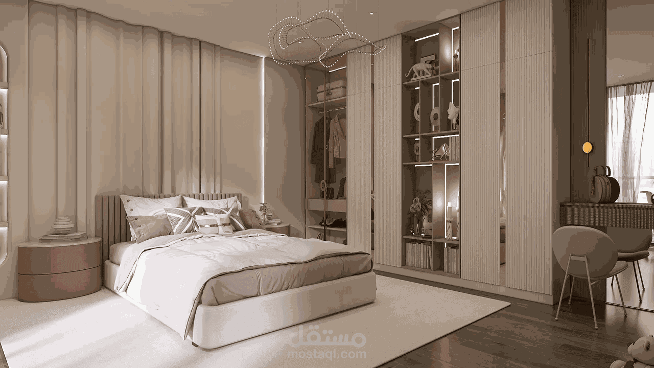 تصميم غرفة نوم مودرن شباب / بنات