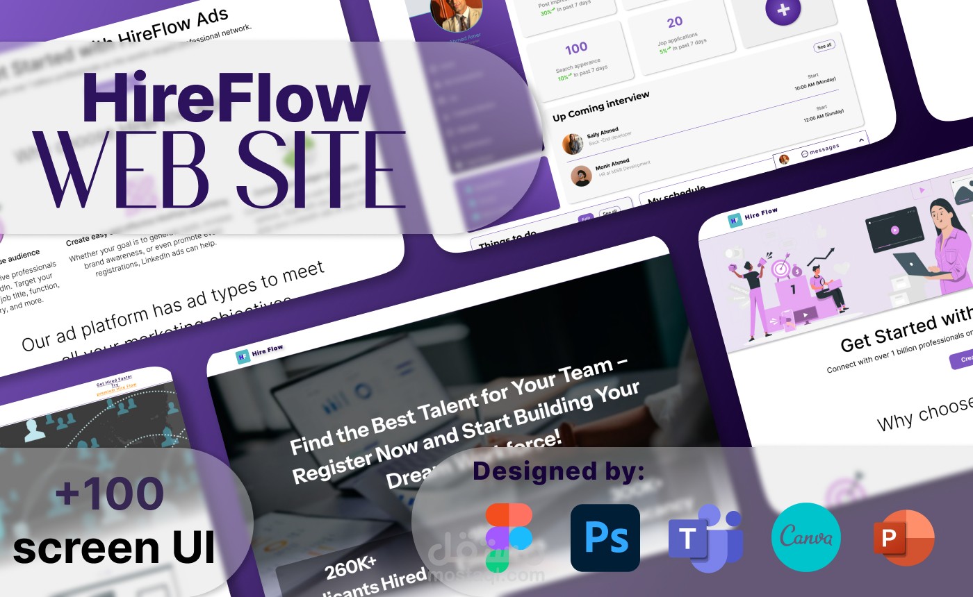 تصميم موقع توظيف الكترونى ومشاركة خبرات