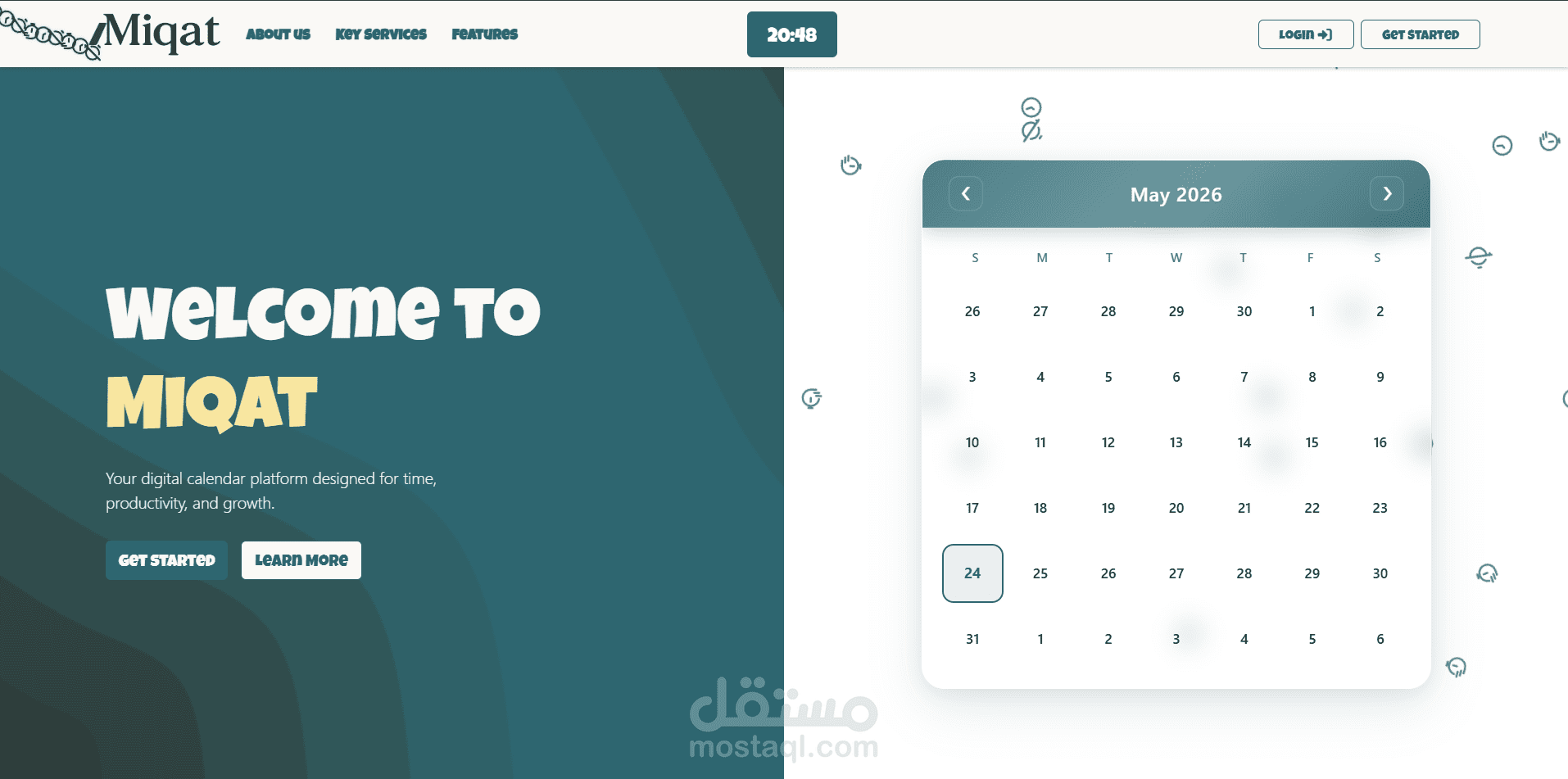 تطبيق ميقات الذكي لإدارة المهام والتقويم (Miqat Smart Calendar)