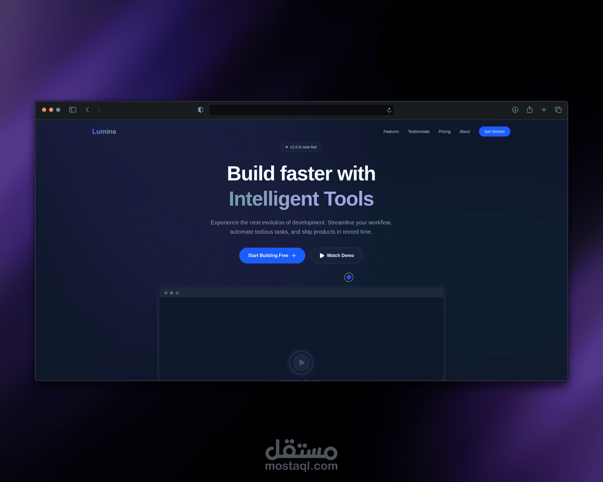 تصميم وتطوير صفحة هبوط (Landing Page) عصرية عالية الأداء لزيادة المبيعات