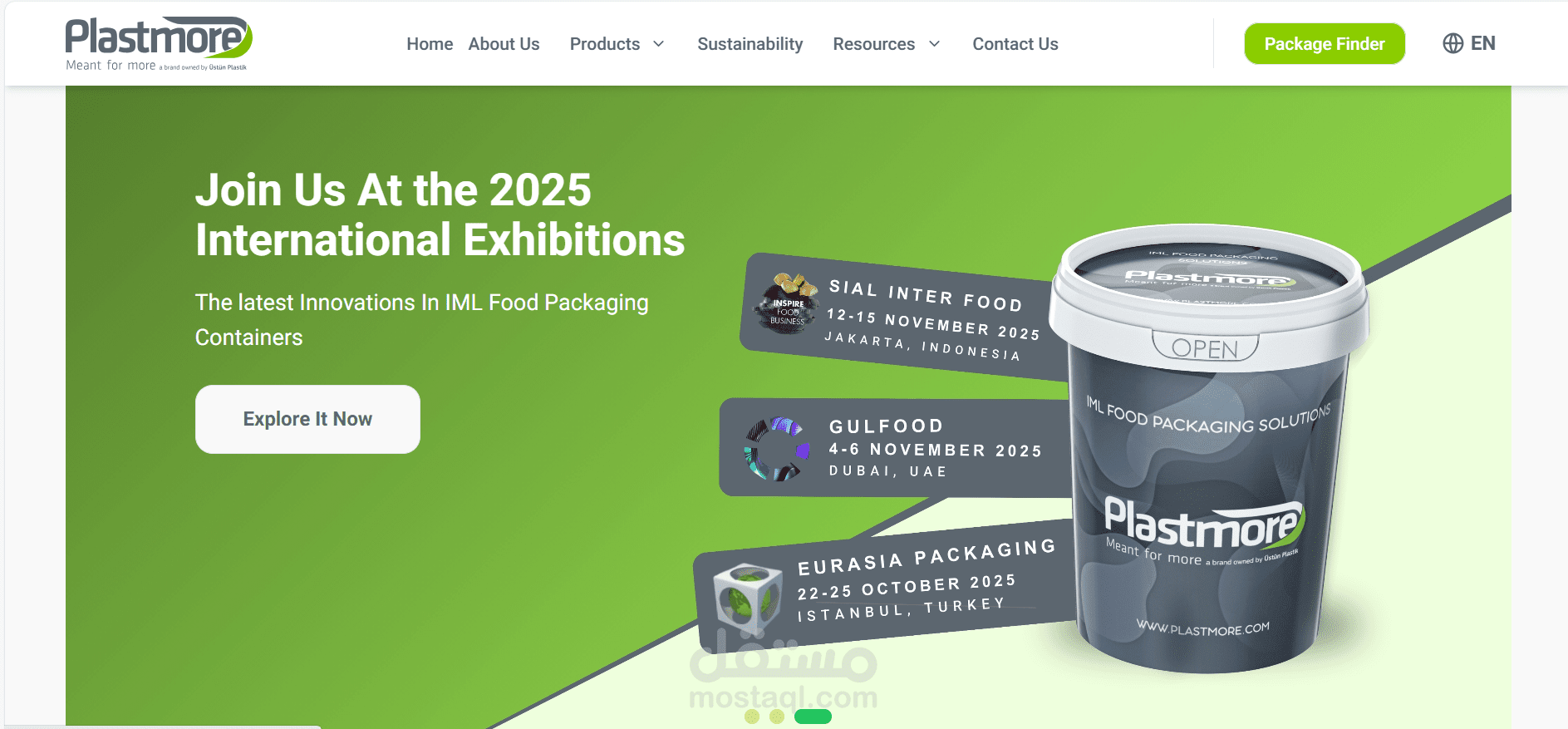 موقع تعريفي متجاوب لشركة منتجات بلاستيكية – Plastmore