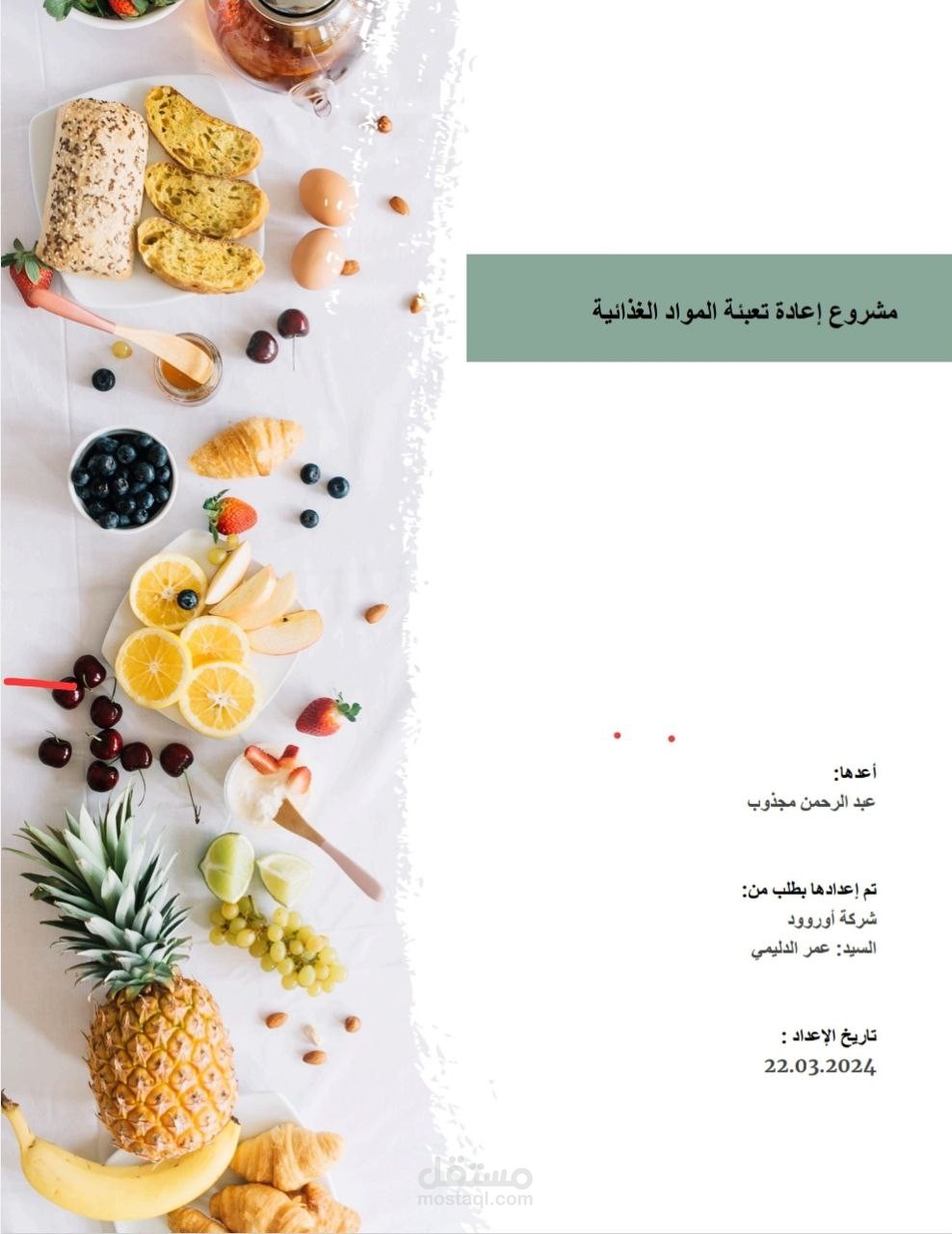 مقترح خطة عمل لمشروع مصنع