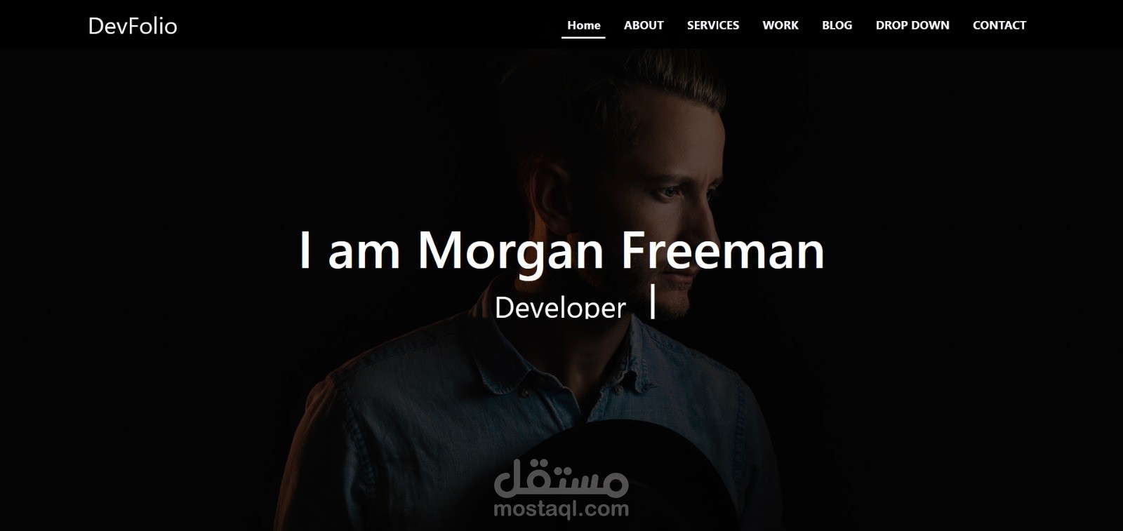 م تنفيذ واجهة Hero Section لموقع شخصي باستخدام HTML، CSS، وJavaScript بدون استخدام مكتبات خارجية. التصميم متجاوب بالكامل ويدعم تعدد الصفحات.