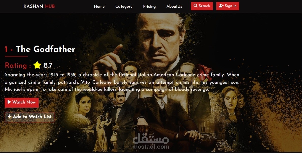 KASHAN HUB Movies Website