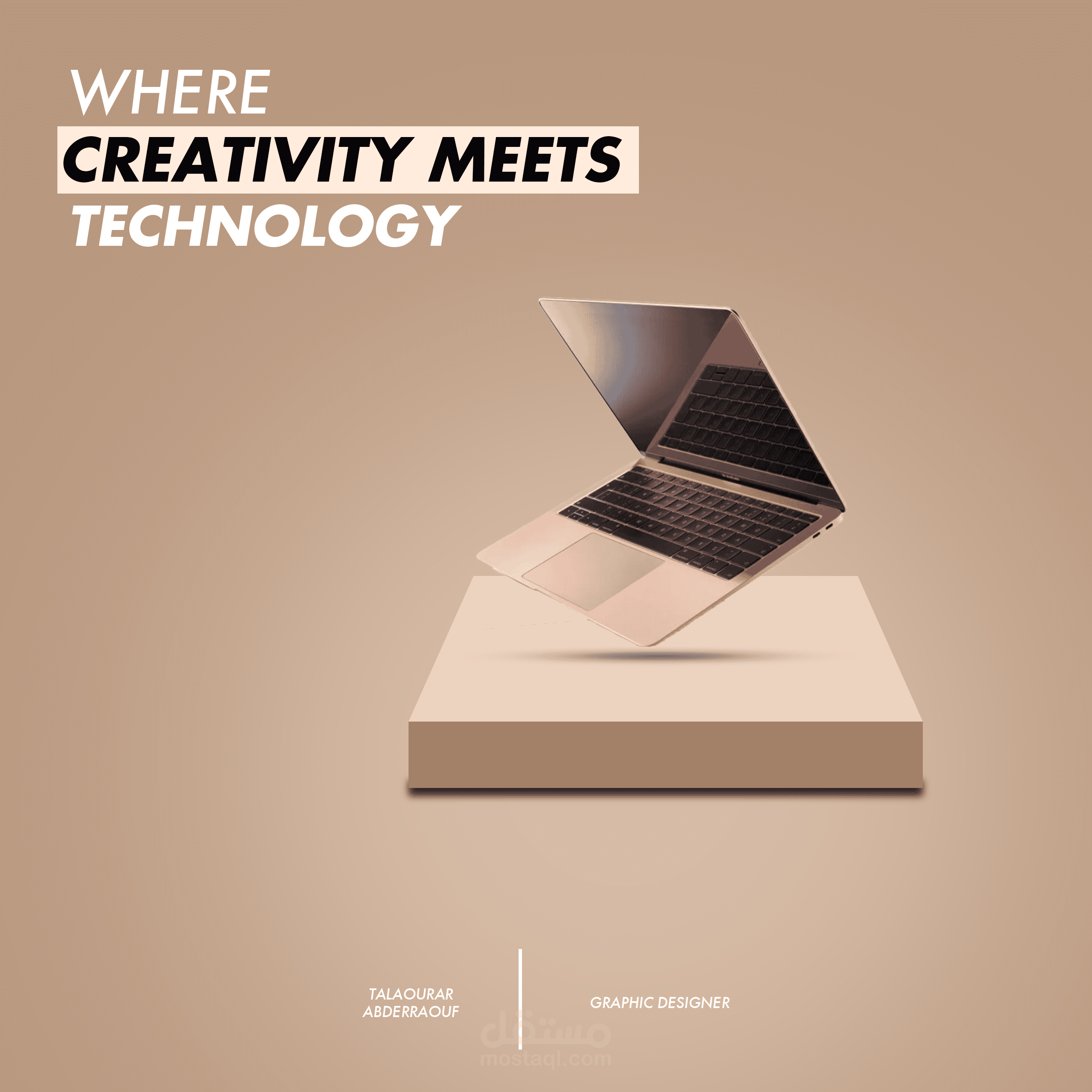 WHERE CREATIVITY MEETS TECHNOLOGY, SOCIAL MEDIA POSTER
