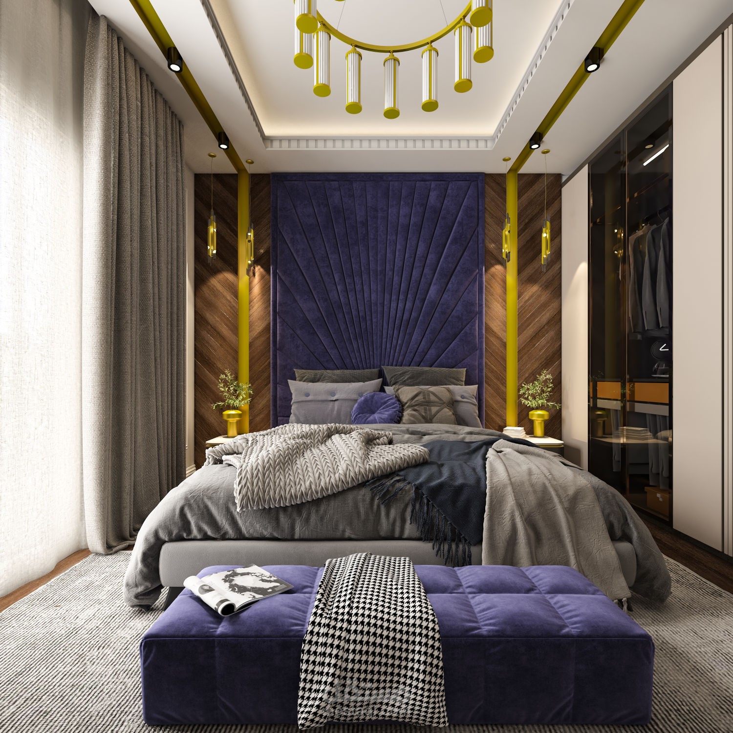 تصميم غرفة نوم رئيسية