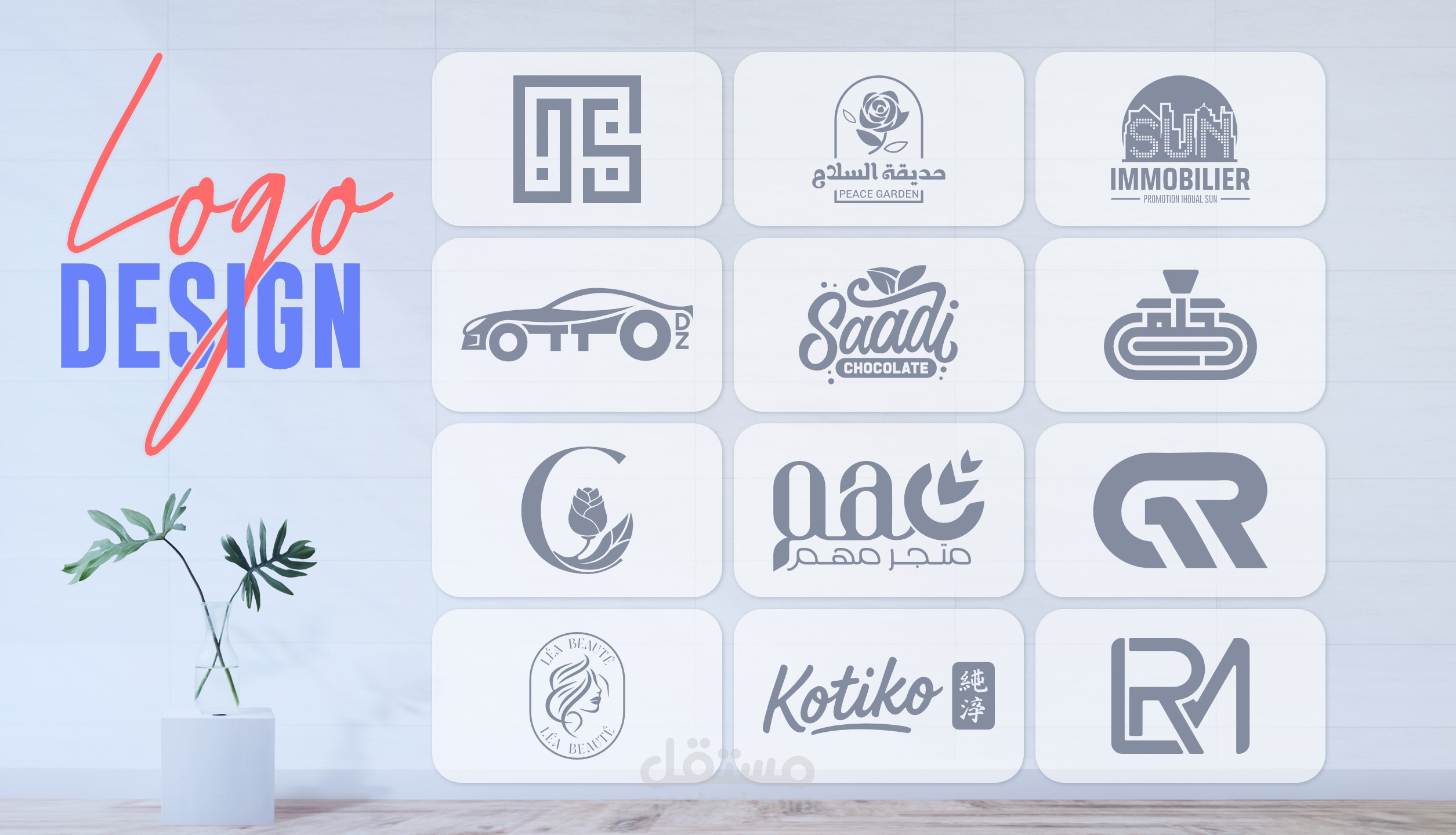 تصميم هوية بصرية احترافية وشعارات مميزة تعكس قوة علامتك التجارية