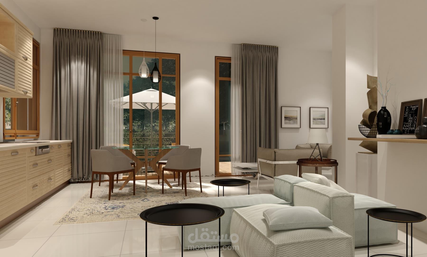 تصميم داخلي - غرفة معيشة