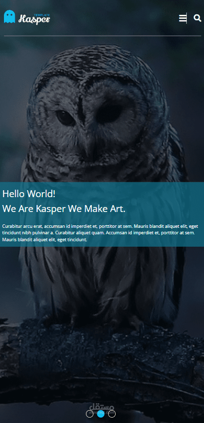 تصميم واجهه اماميه لموقع بالhtml - css