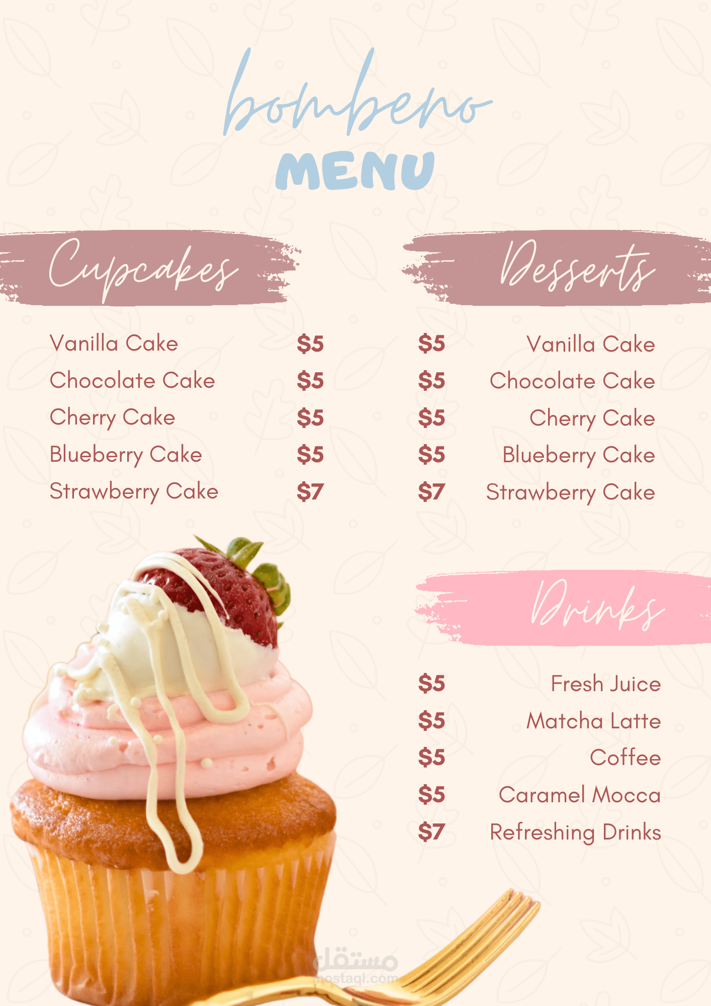 BAMBENO BAKERY MENU