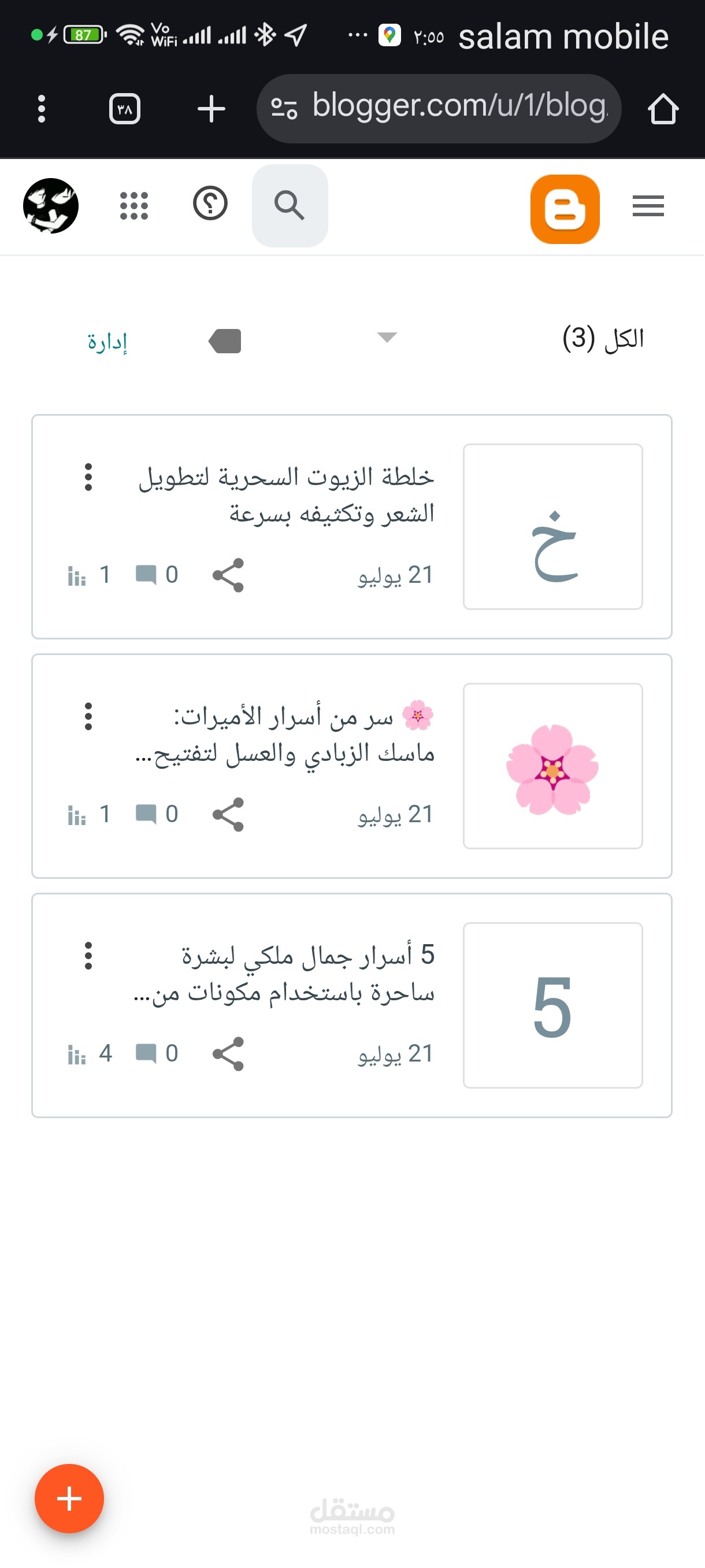 مدونه عن خلطات جمال