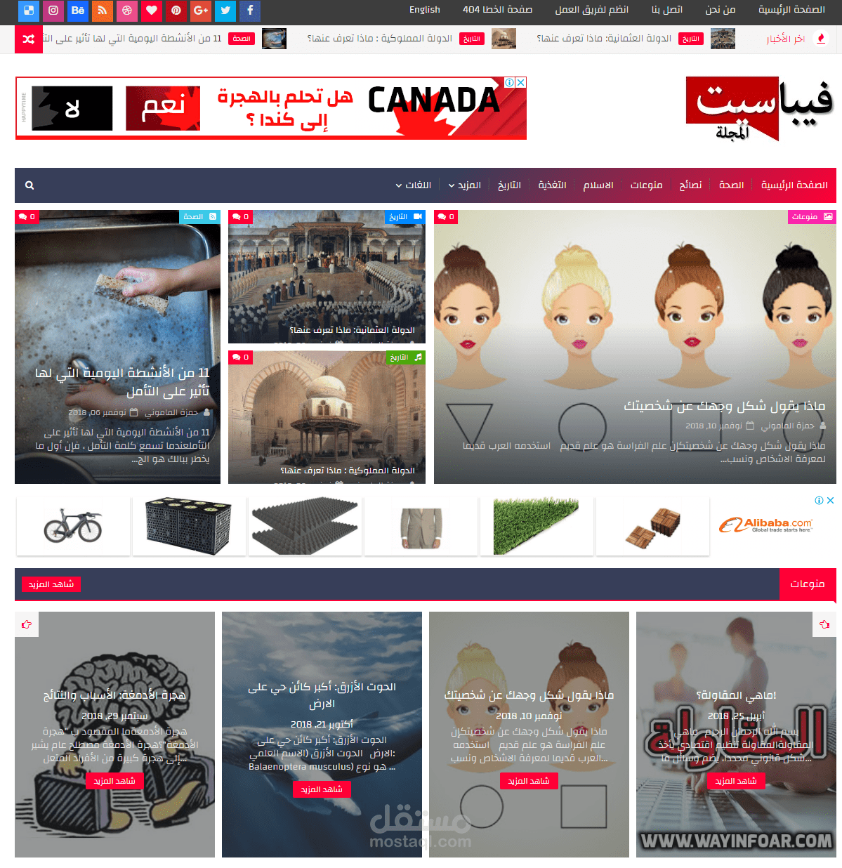 إدارة صفحات الويب ( الماوضيع )
