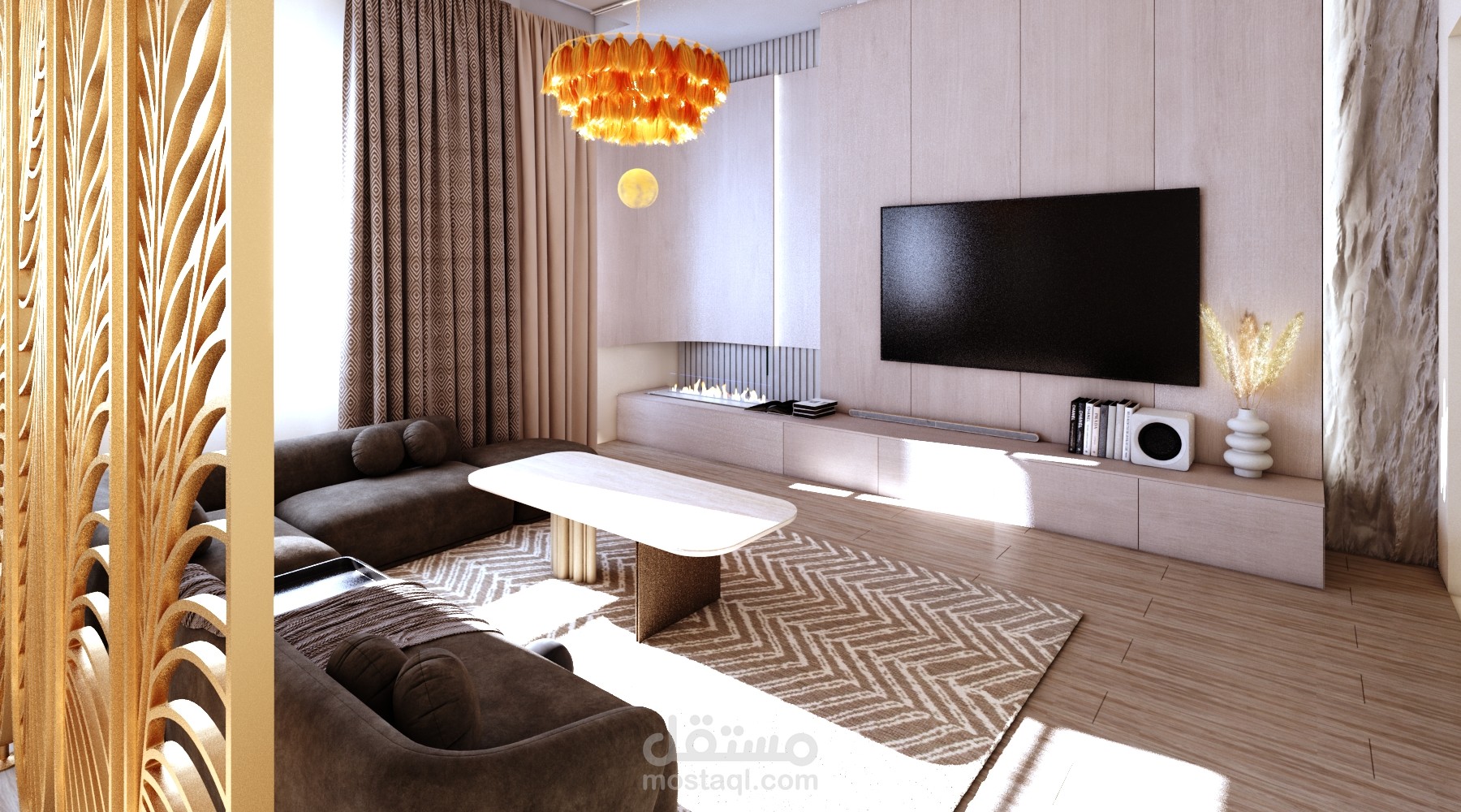 تصميم داخلى صاله معيشة