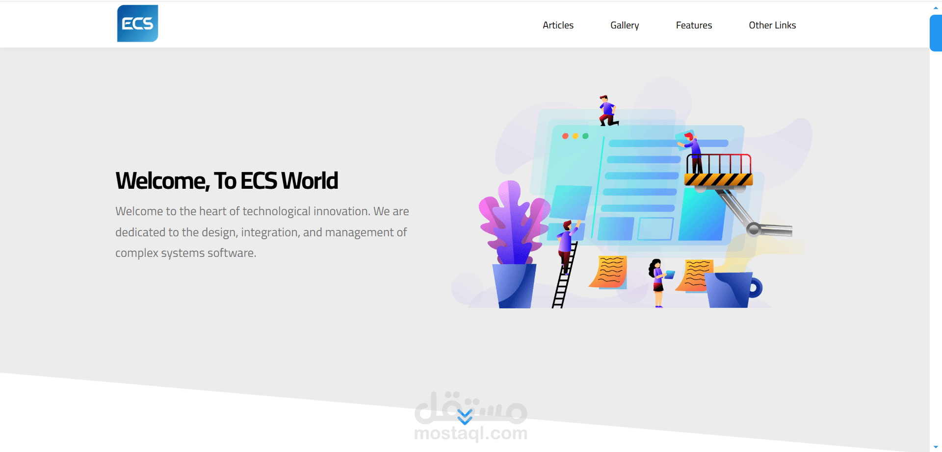 Template-ECS — One Page Creative Template