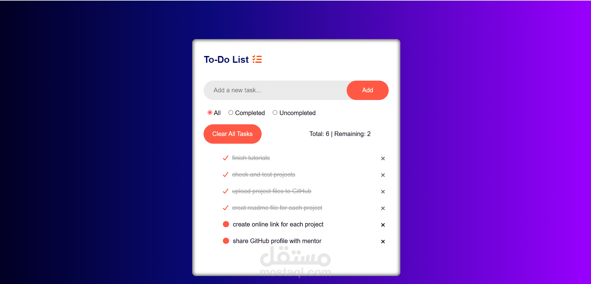 To-Do List — Simple Task Tracker