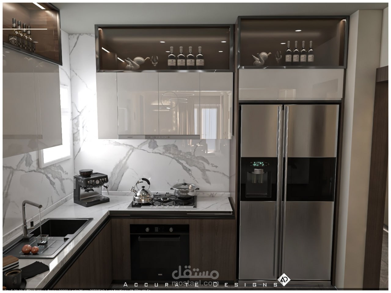 تصميم داخلي لمطبخ