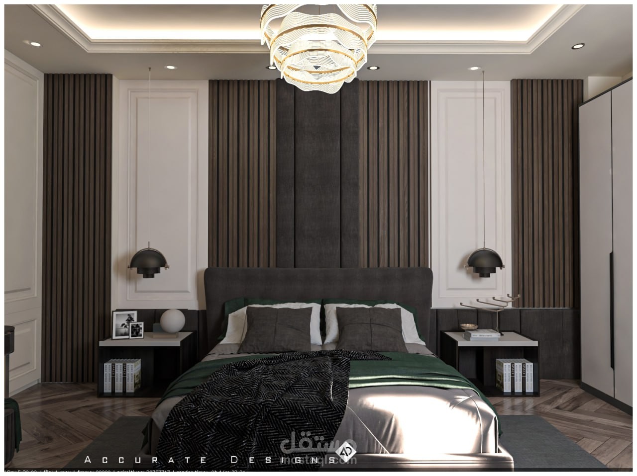 تصميم غرفة نوم علي الطراز ال neocalsicc