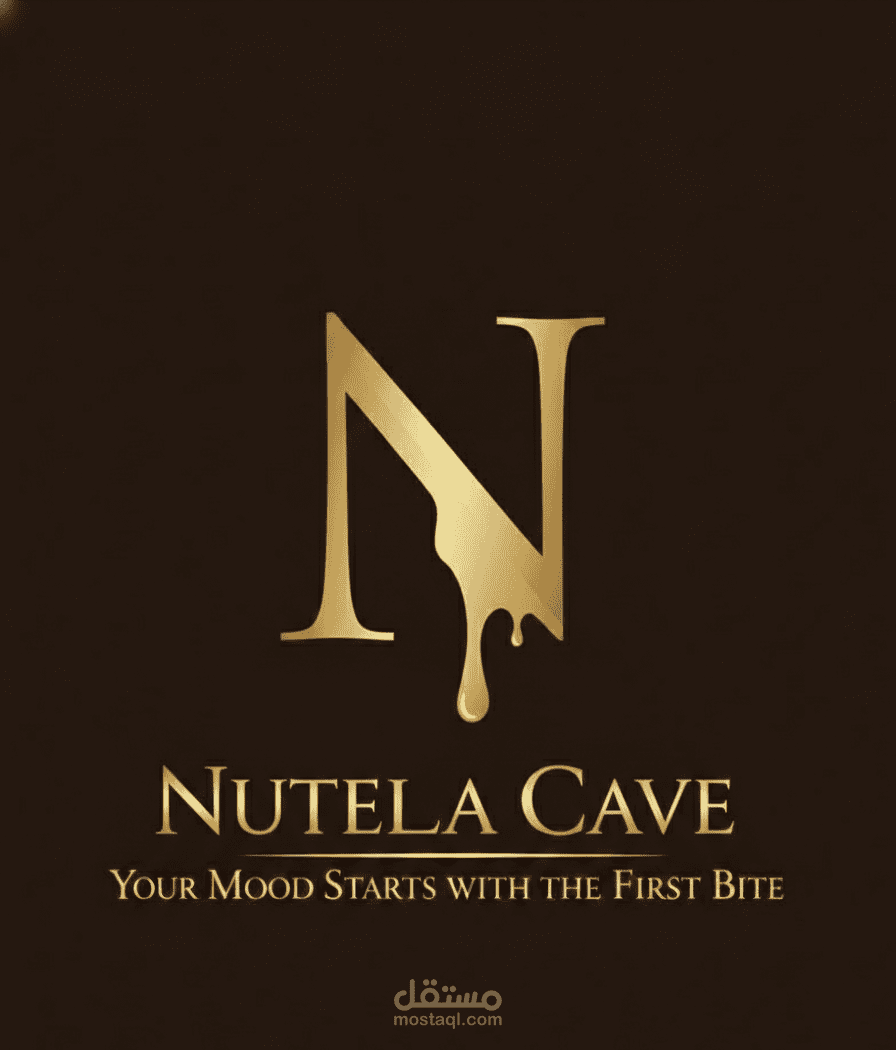 تصميم شعار احترافي لعلامة كهف النوتيلا – Nutella Cave