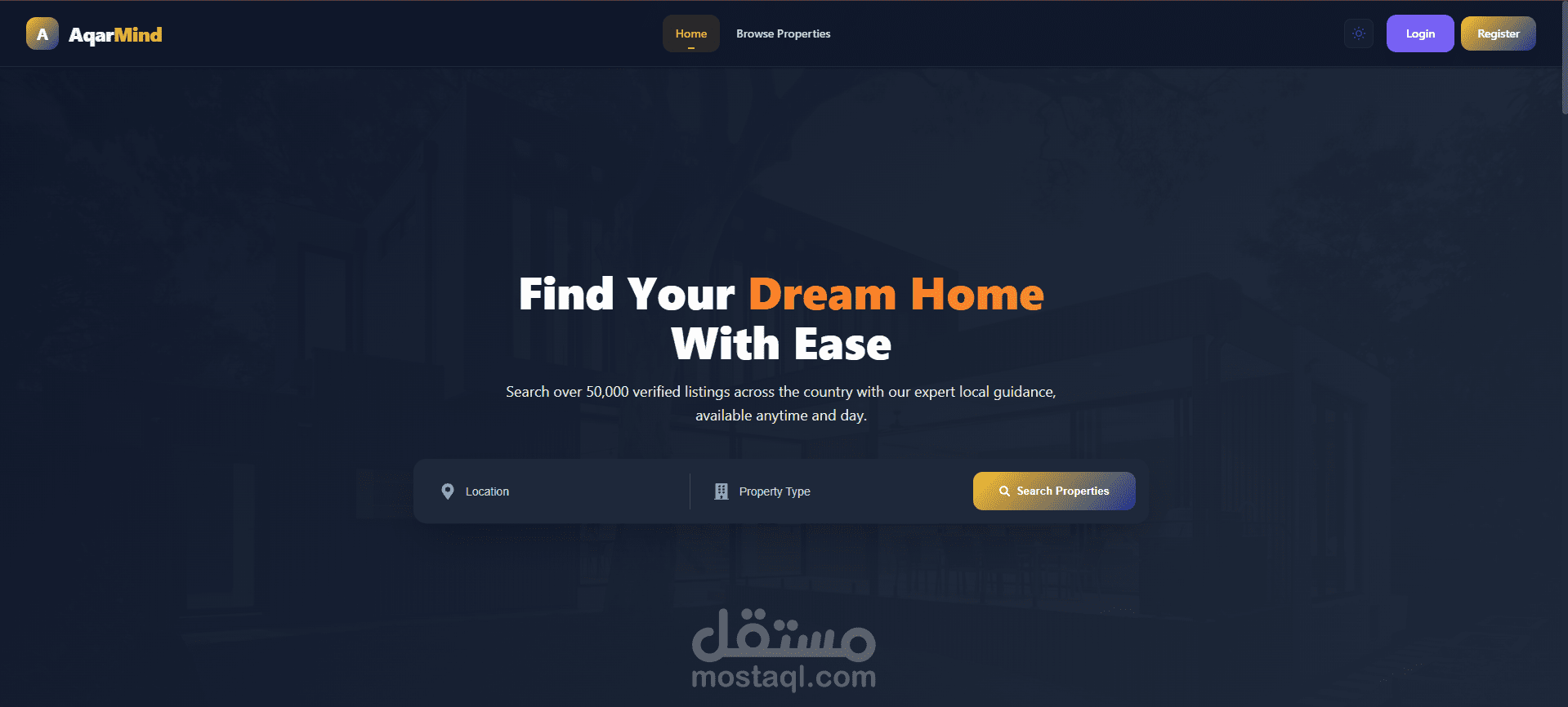 AqarMind Fullstack . Net project