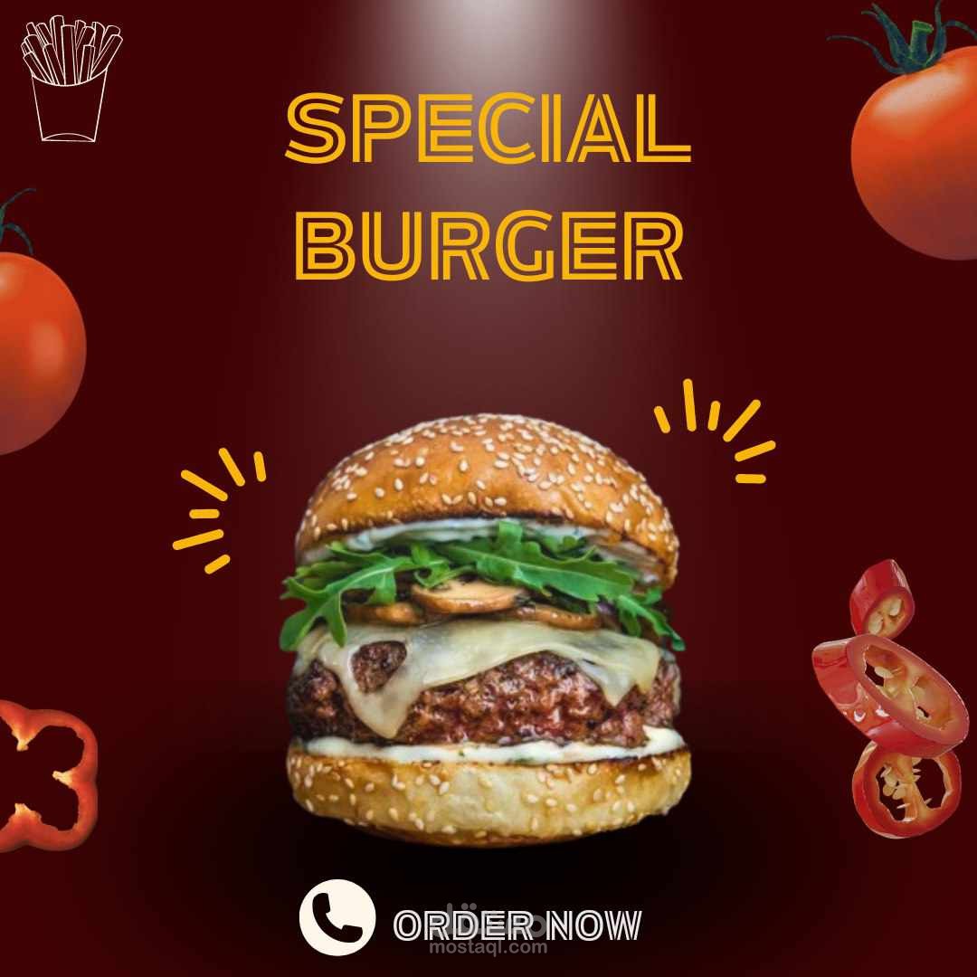 اعلان لمطعم