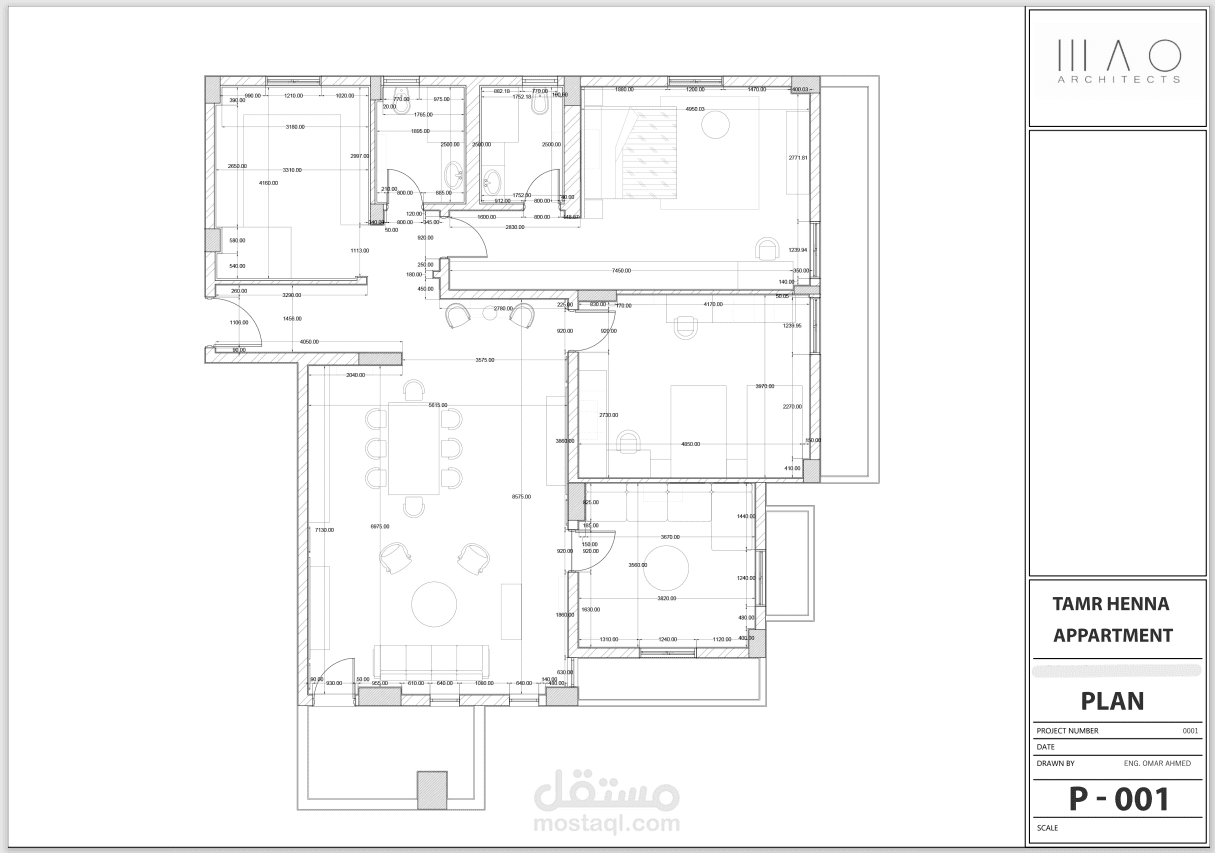 Master Plan and architectural designing for an apartment in New Cairo