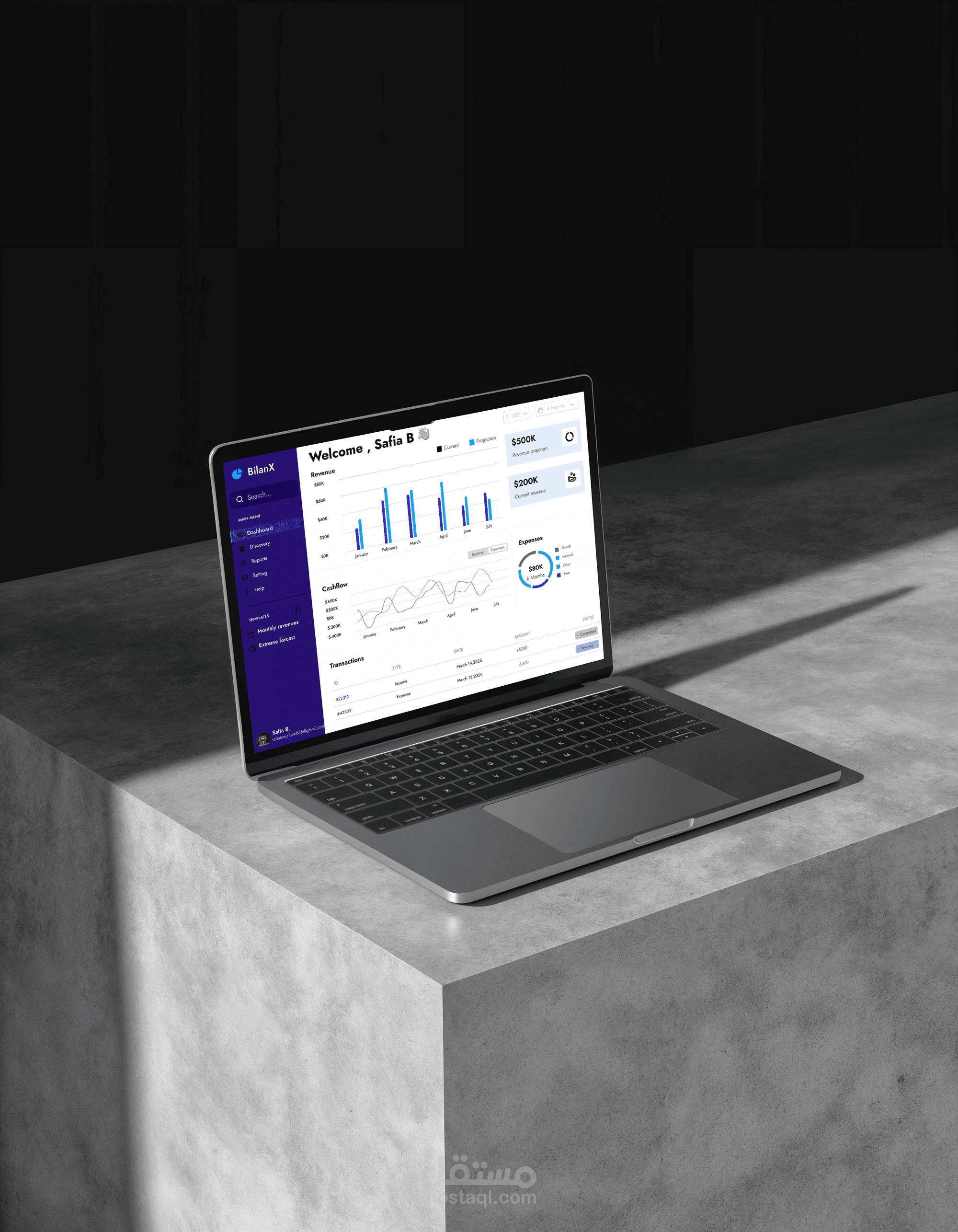 تصميم لوحة تحكم BilanX: من البيانات إلى الاستراتيجية.