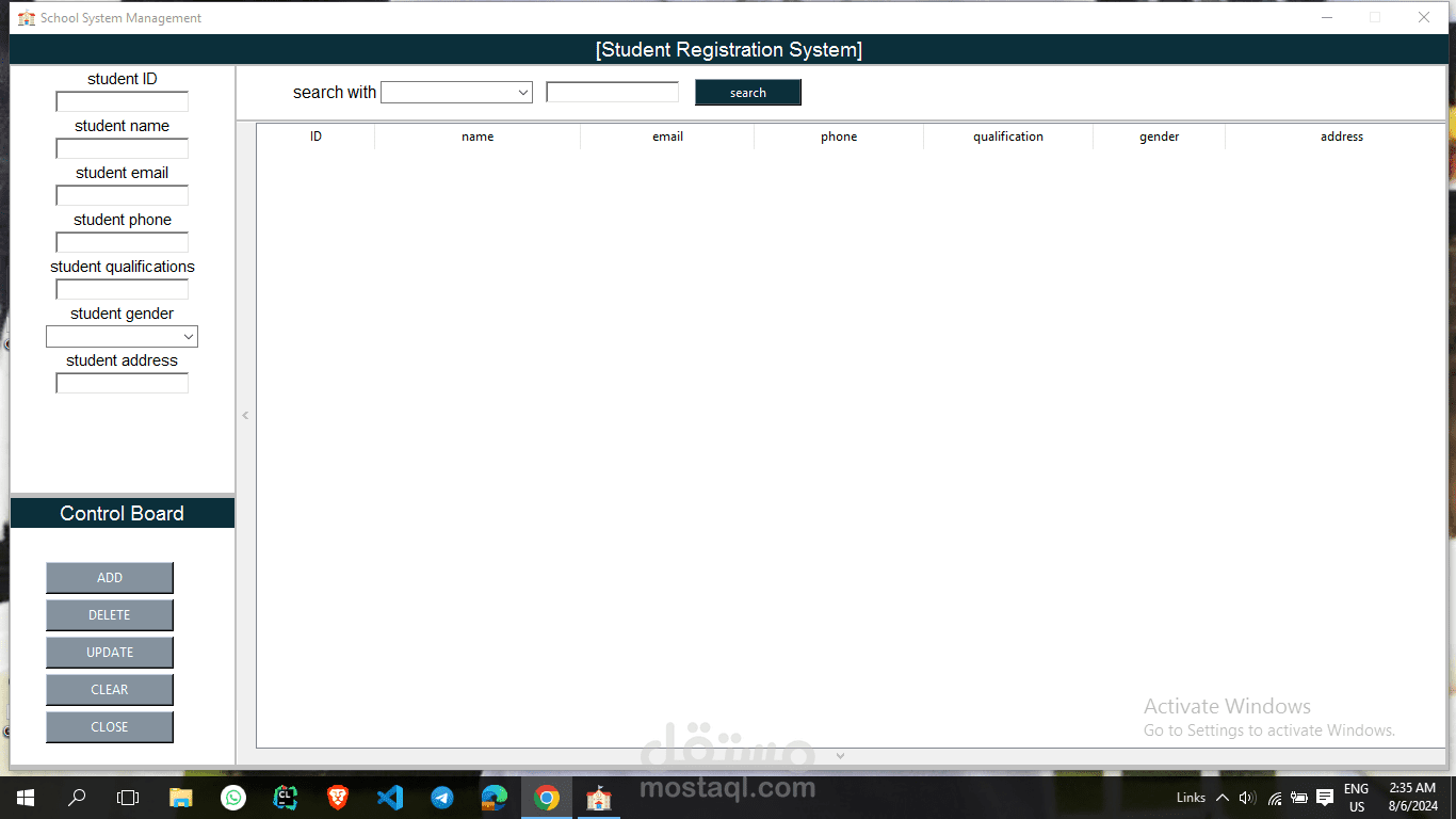 student mangement system