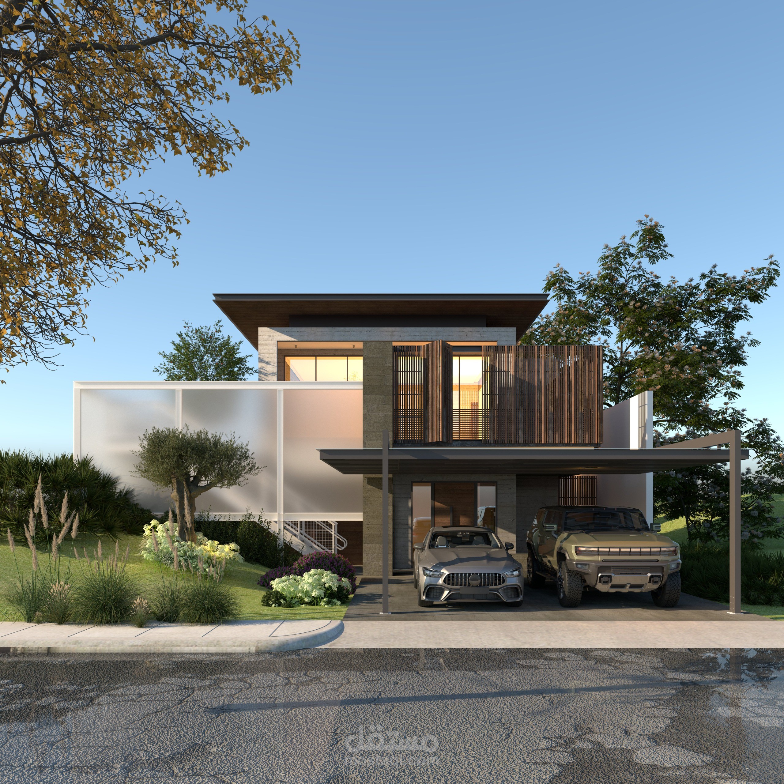 تصميم واجهة منزل