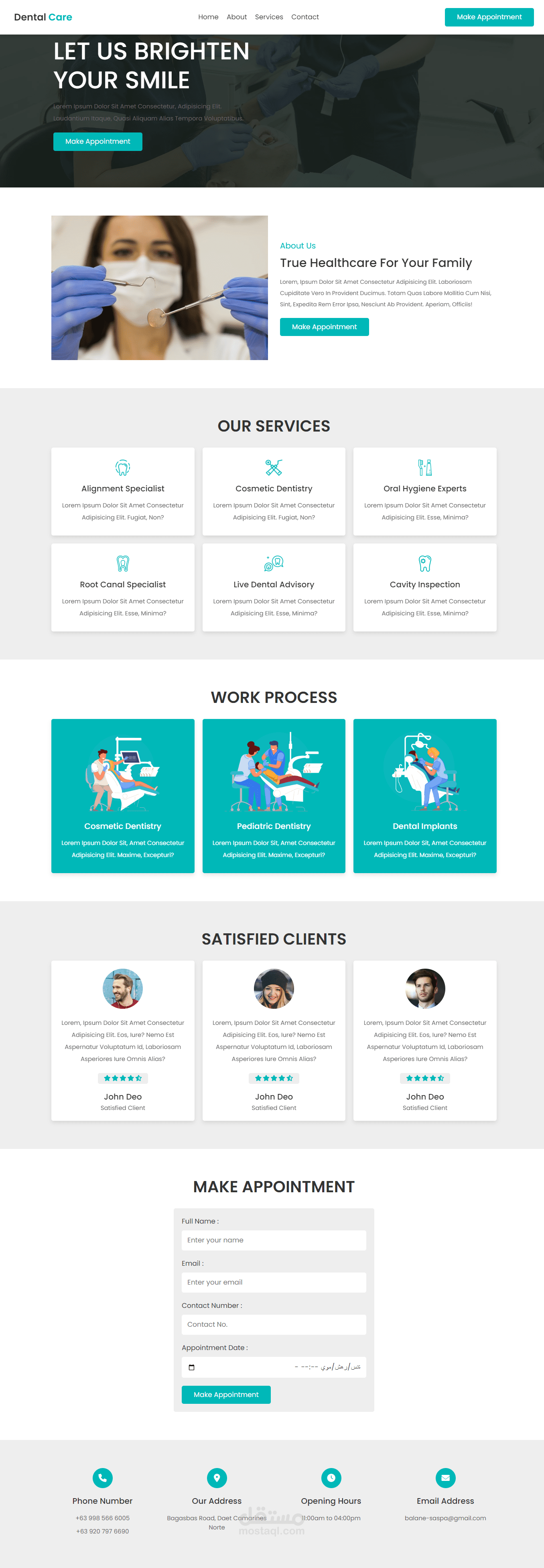 Dental Clinic website