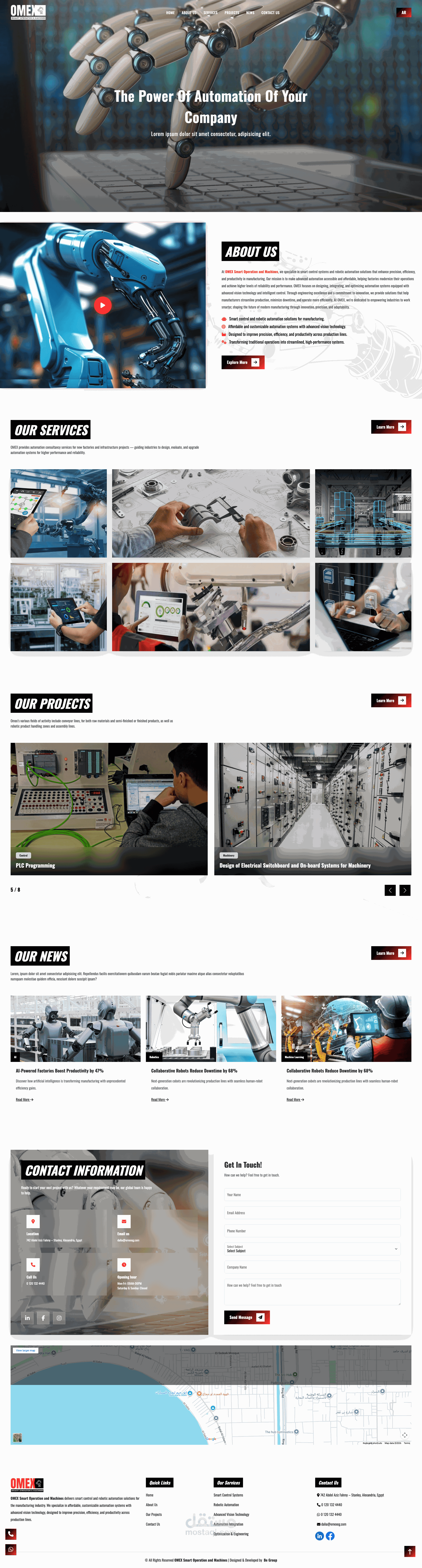 Omex Samrt operation machines