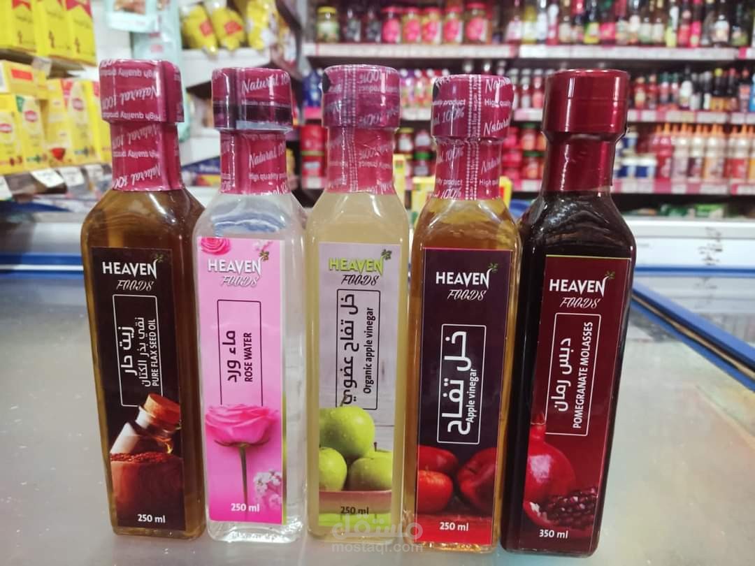 ستيكر منتجات غذائية