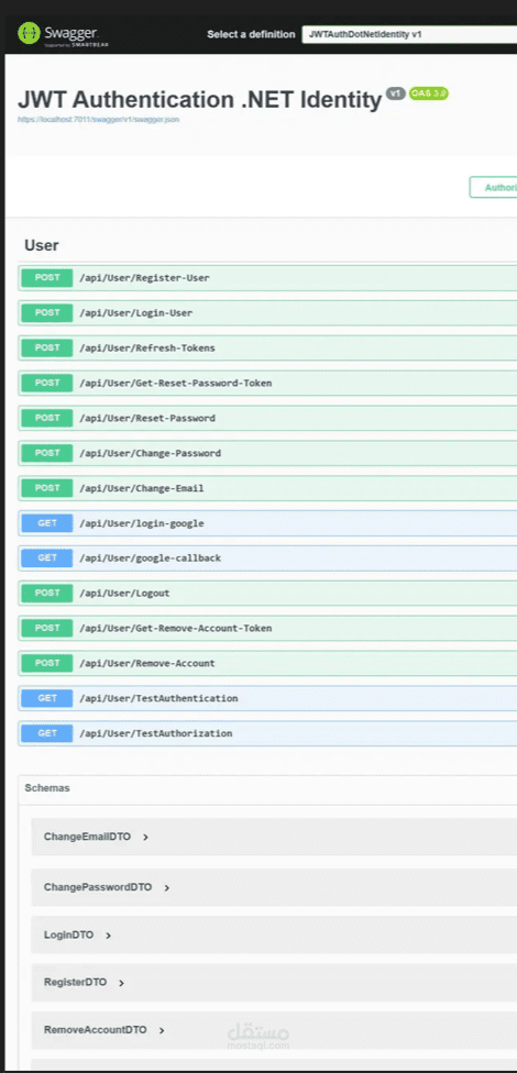 نظام مصادقة JWT باستخدام .NET Identity