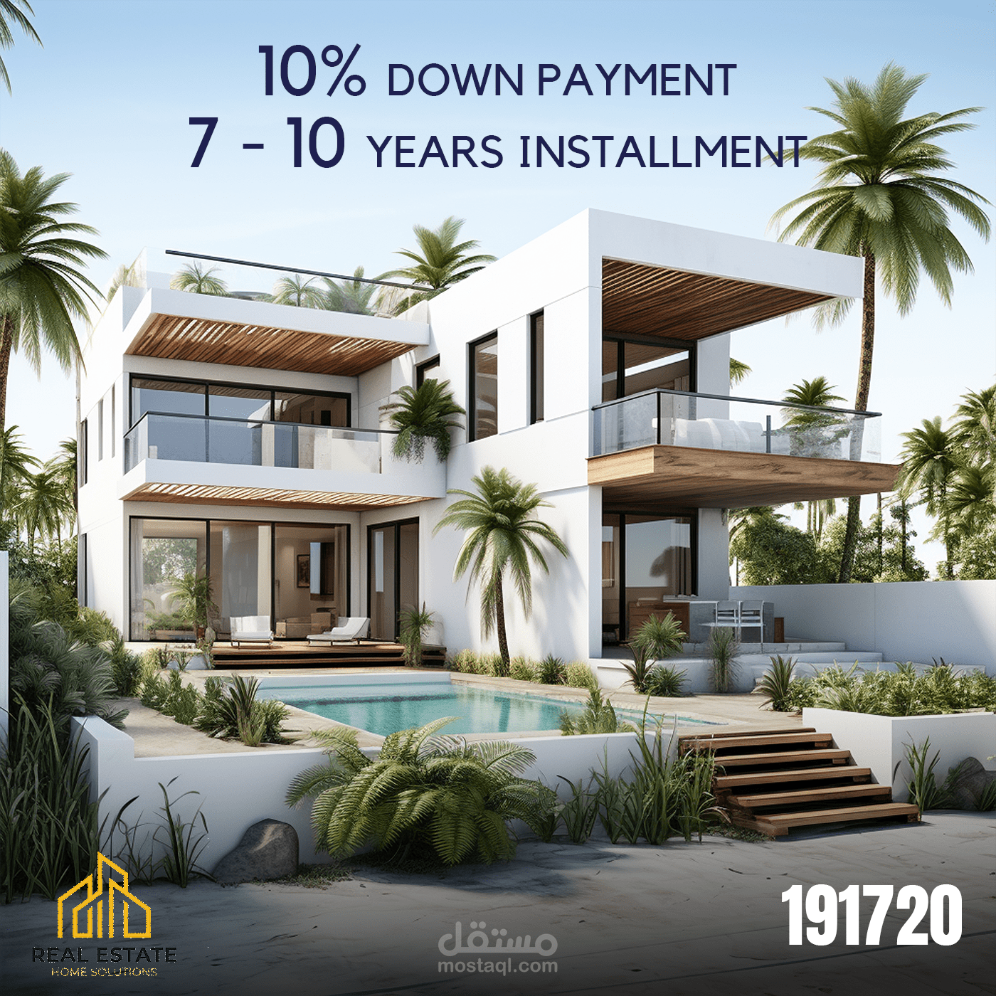 تصميم سوشيال ميديا لشركة مقاولات