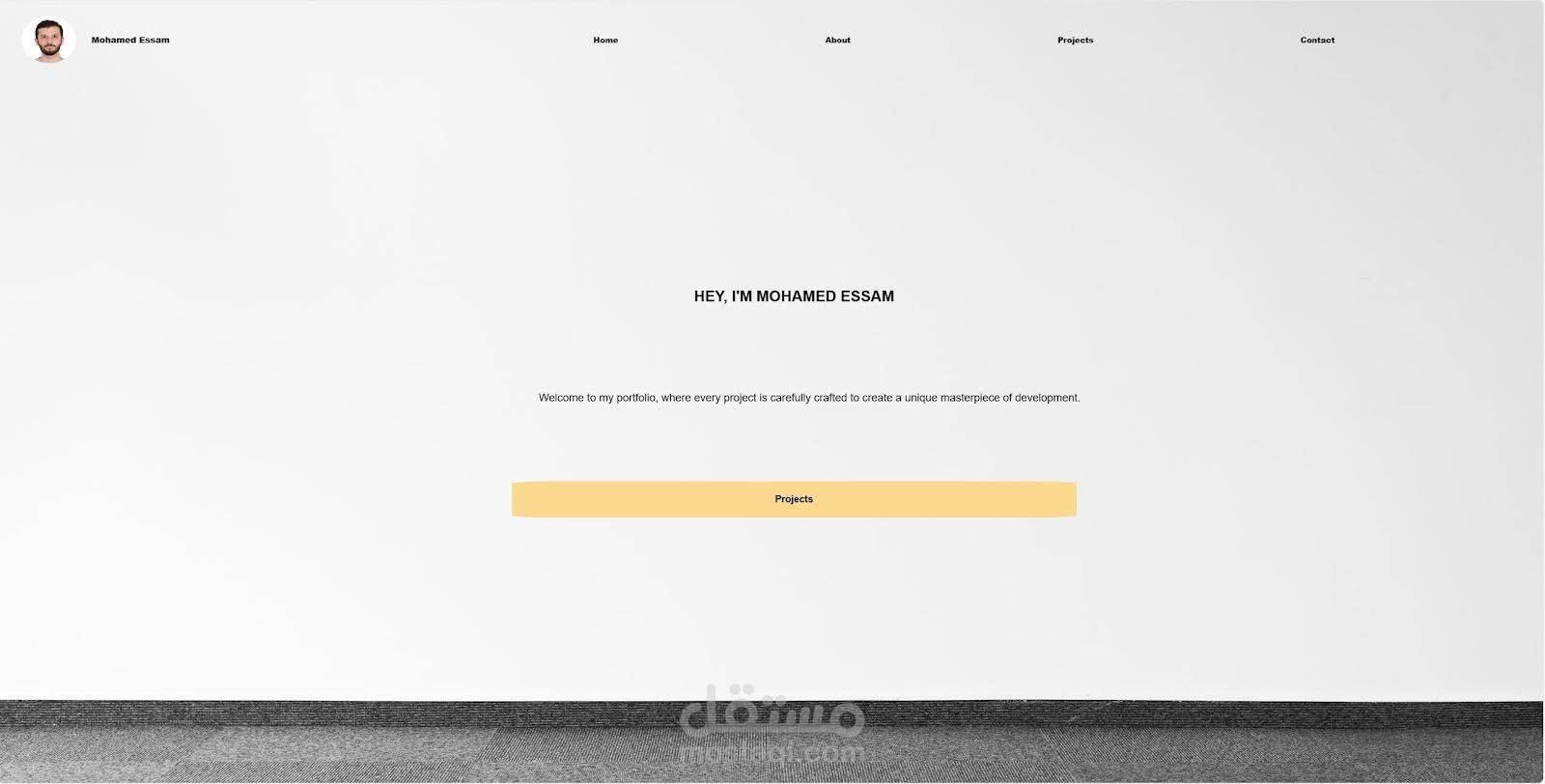 My portfolio home page