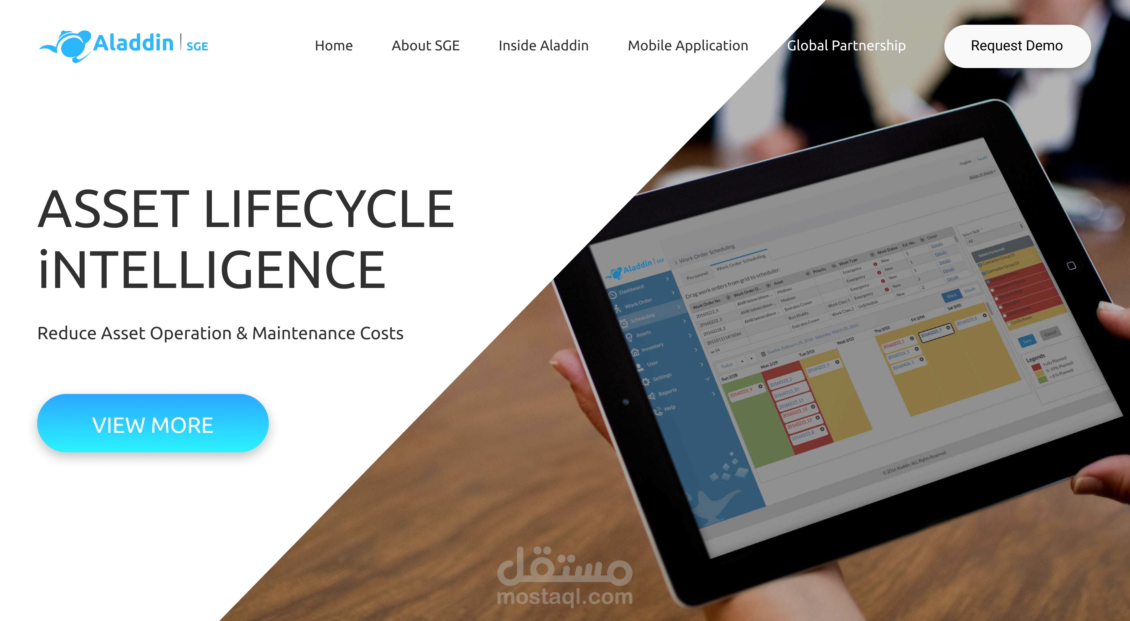 Aladdin SGE | Building Maintenance Management System