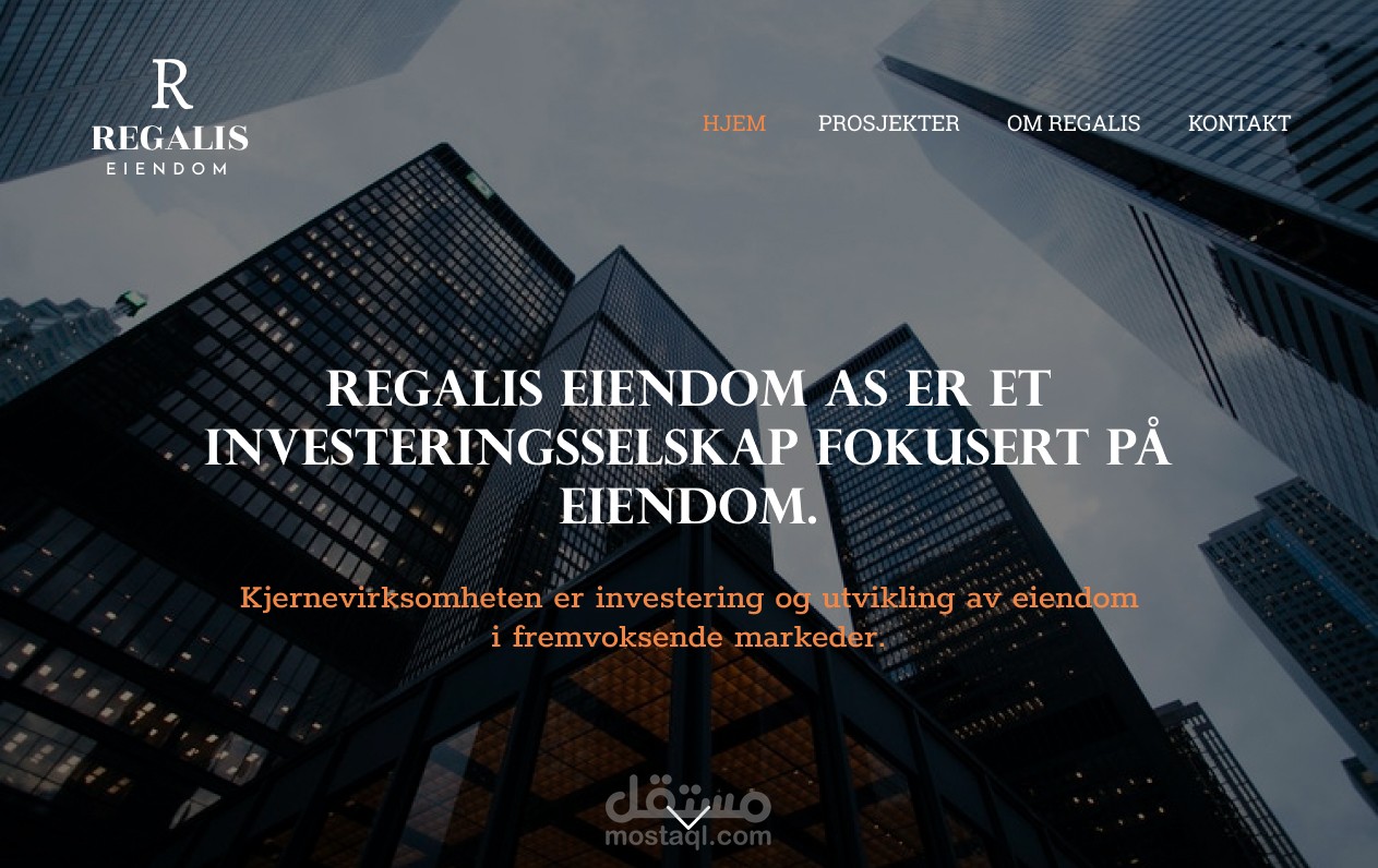 REGALIS Landing Page