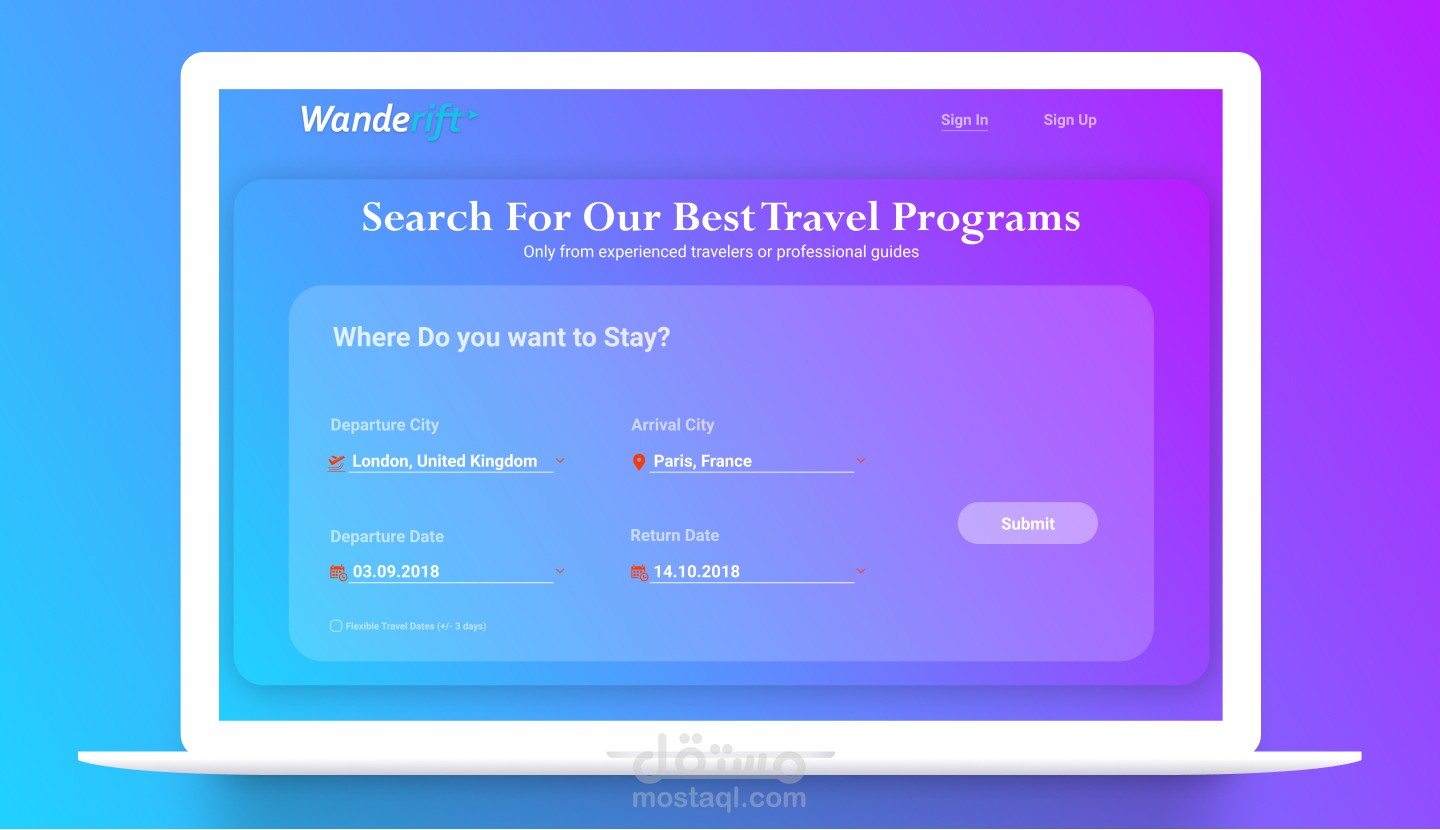 Wanderift | Booking Site