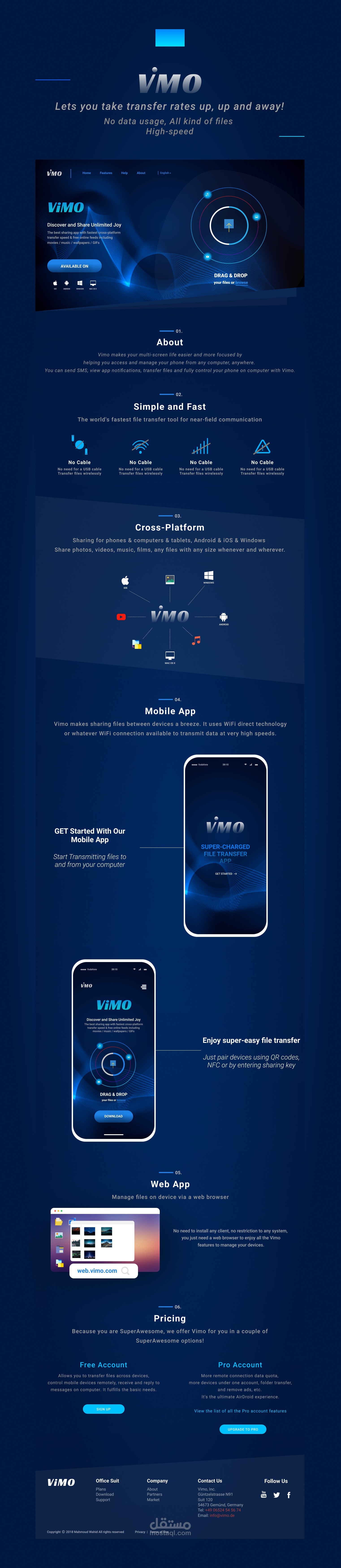 Vimo | Transfer & Share App