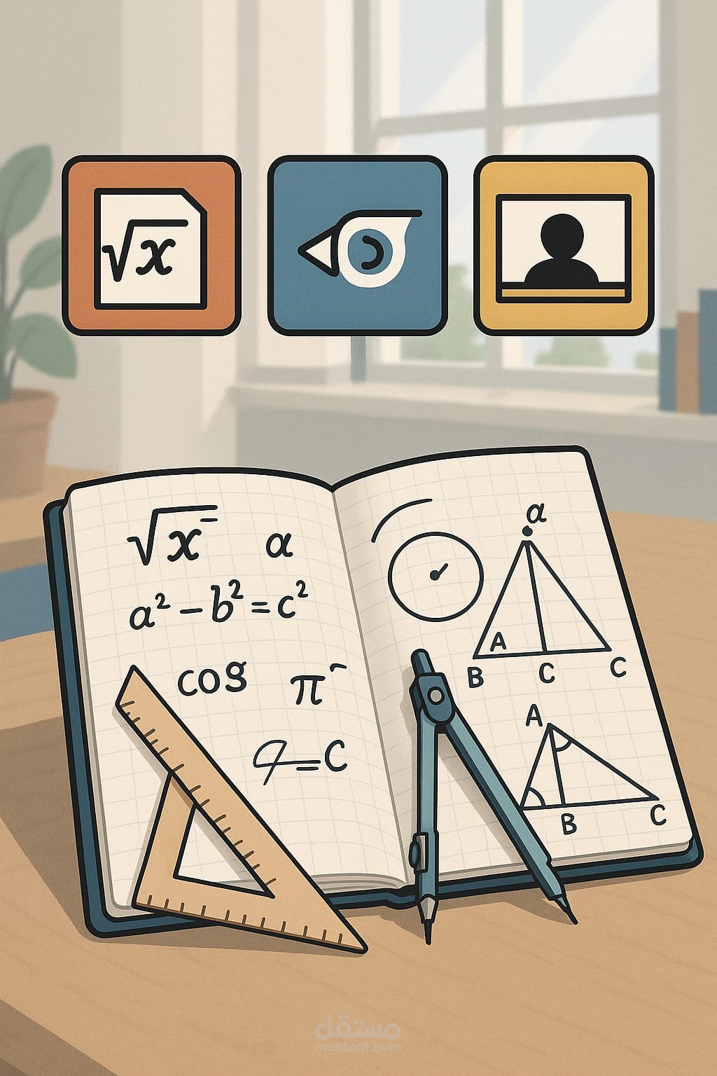 تسنيق مذكرات الرياضيات أو أي كتب علمية أخرى