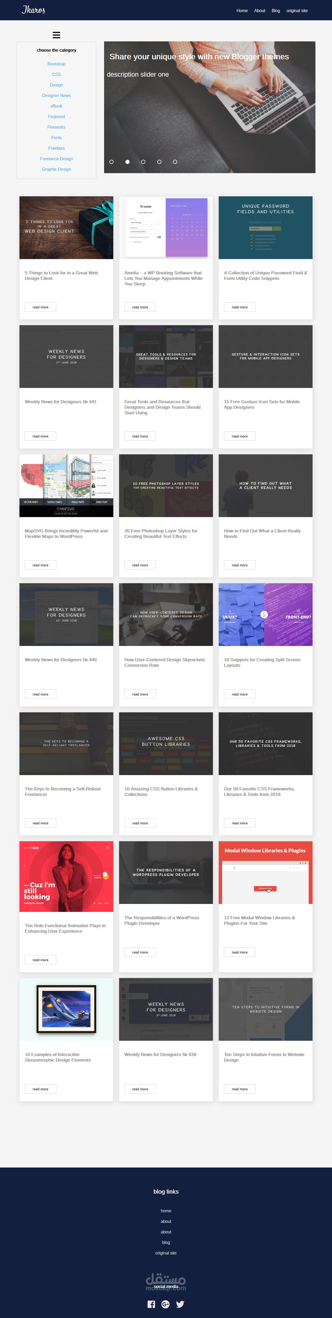 blog single page application