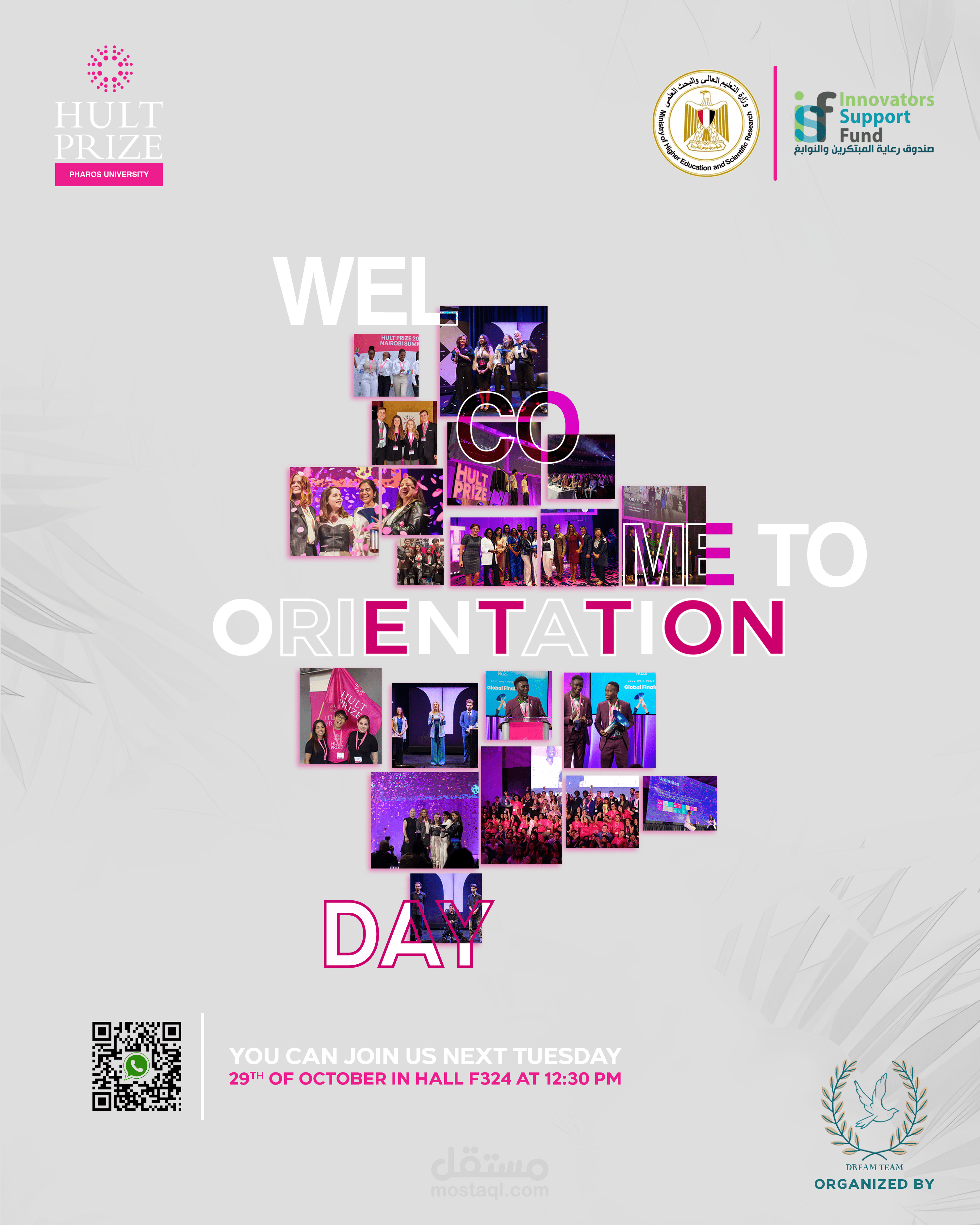 Poster for the Hult Prize Orientation Day