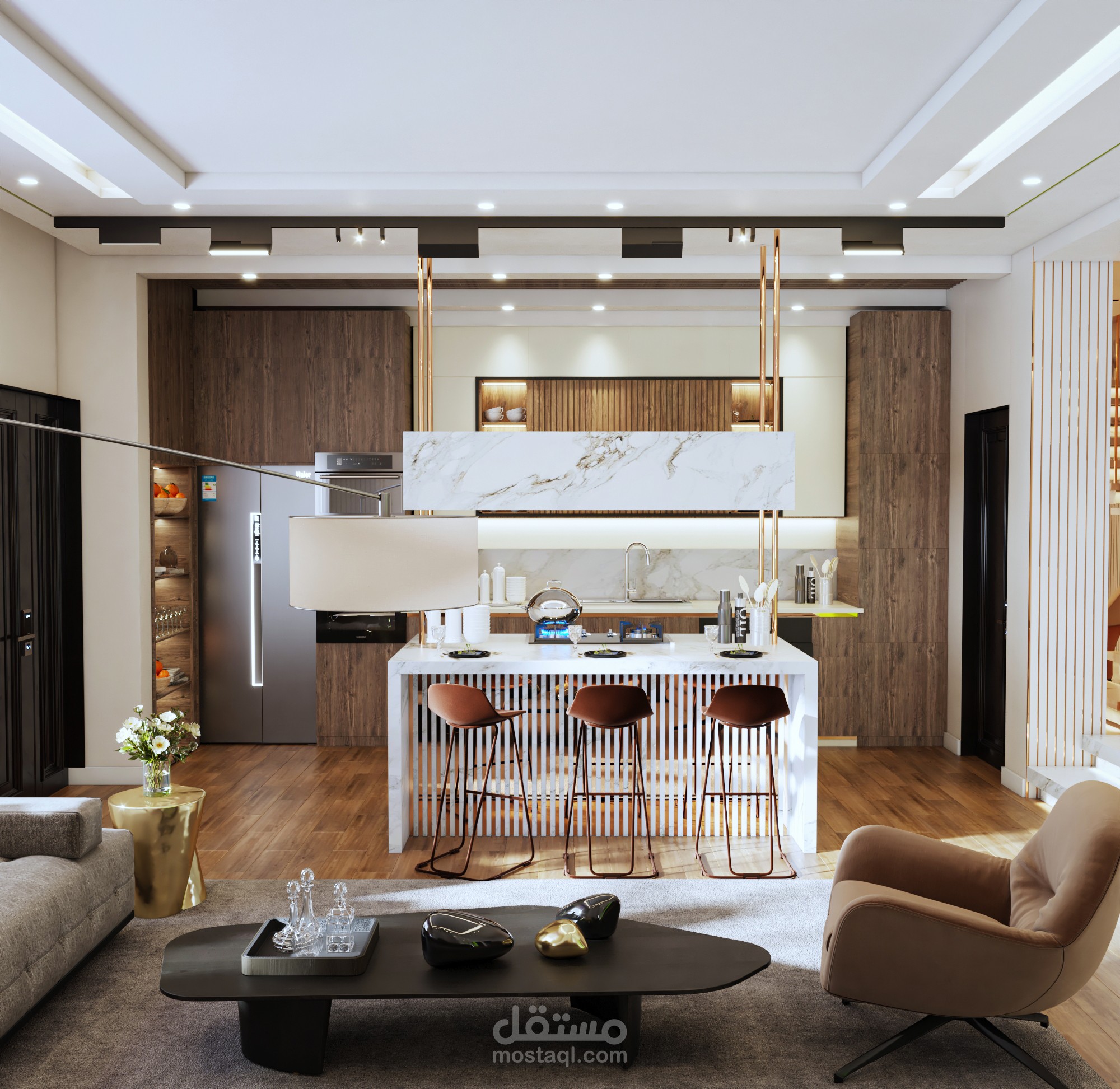 تصميم مطبخ لفيلا
