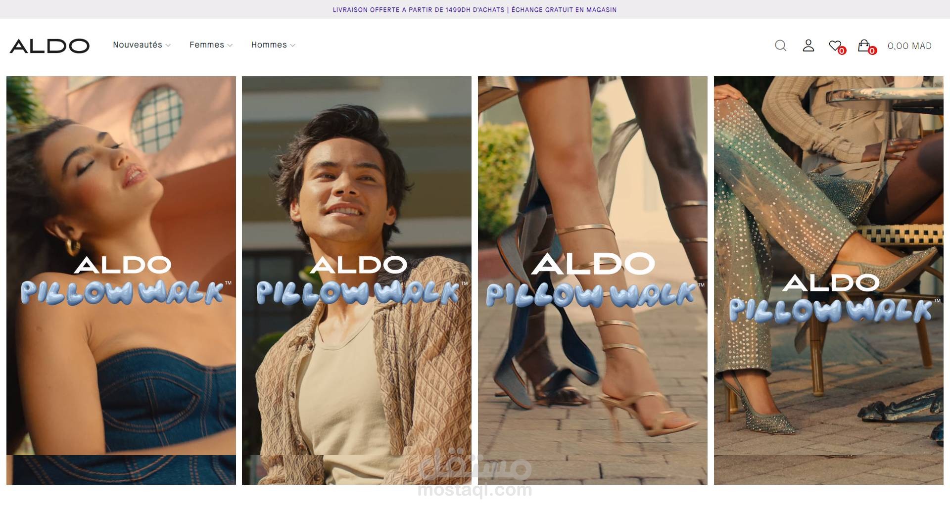 تطوير متجر إلكتروني لماركة ALDO في المغرب