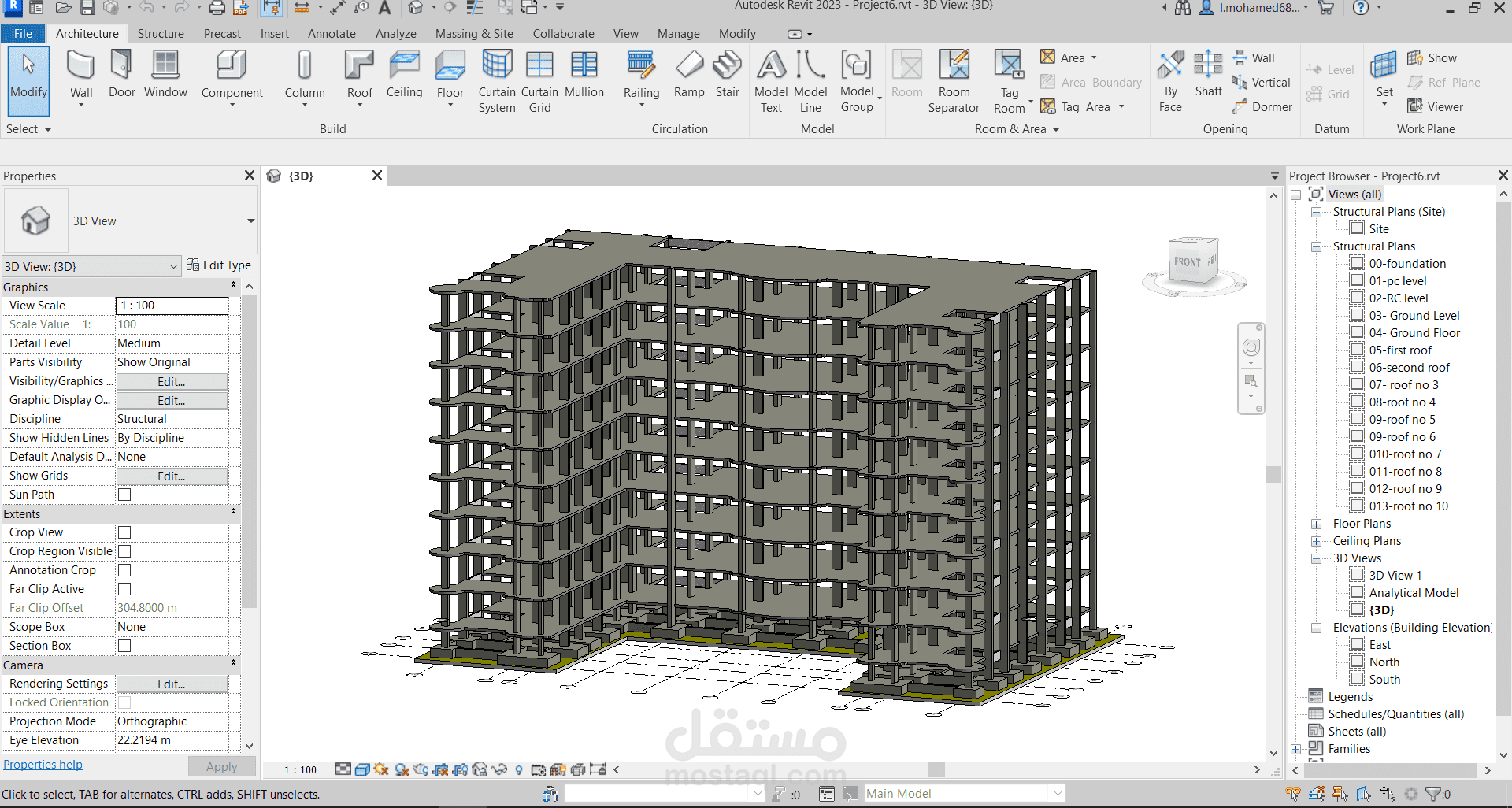 نمذخه مبني علي الريفيت
