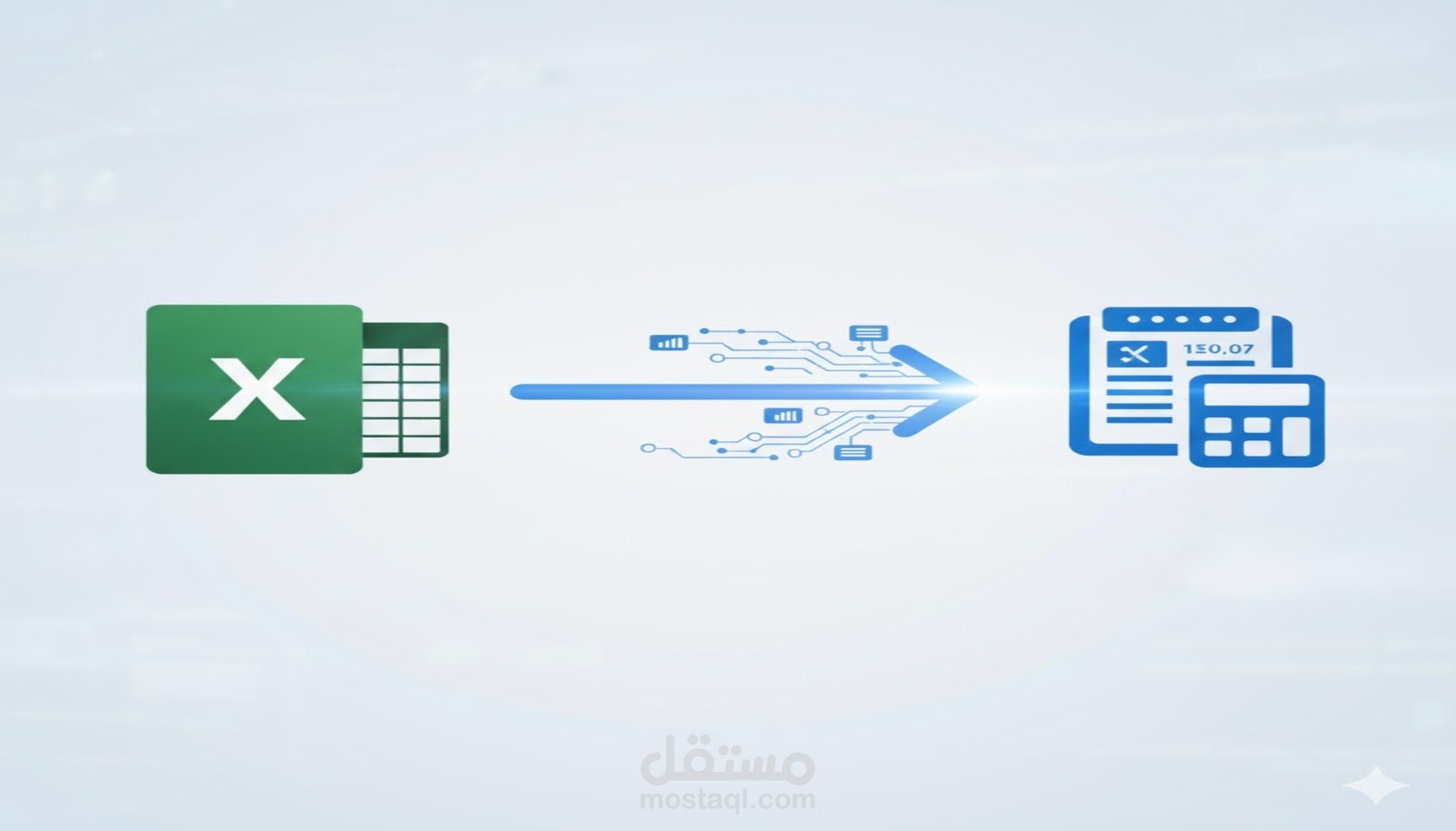 تحويل وترحيل بيانات مالية من Excel إلى نظام محاسبي